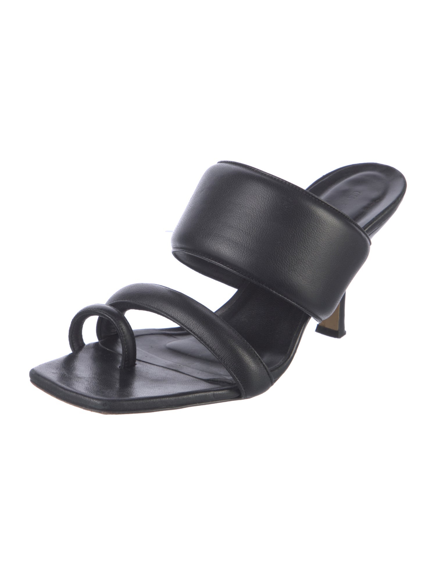 Gia Borghini x Pernille Teisbaek Leather Slides