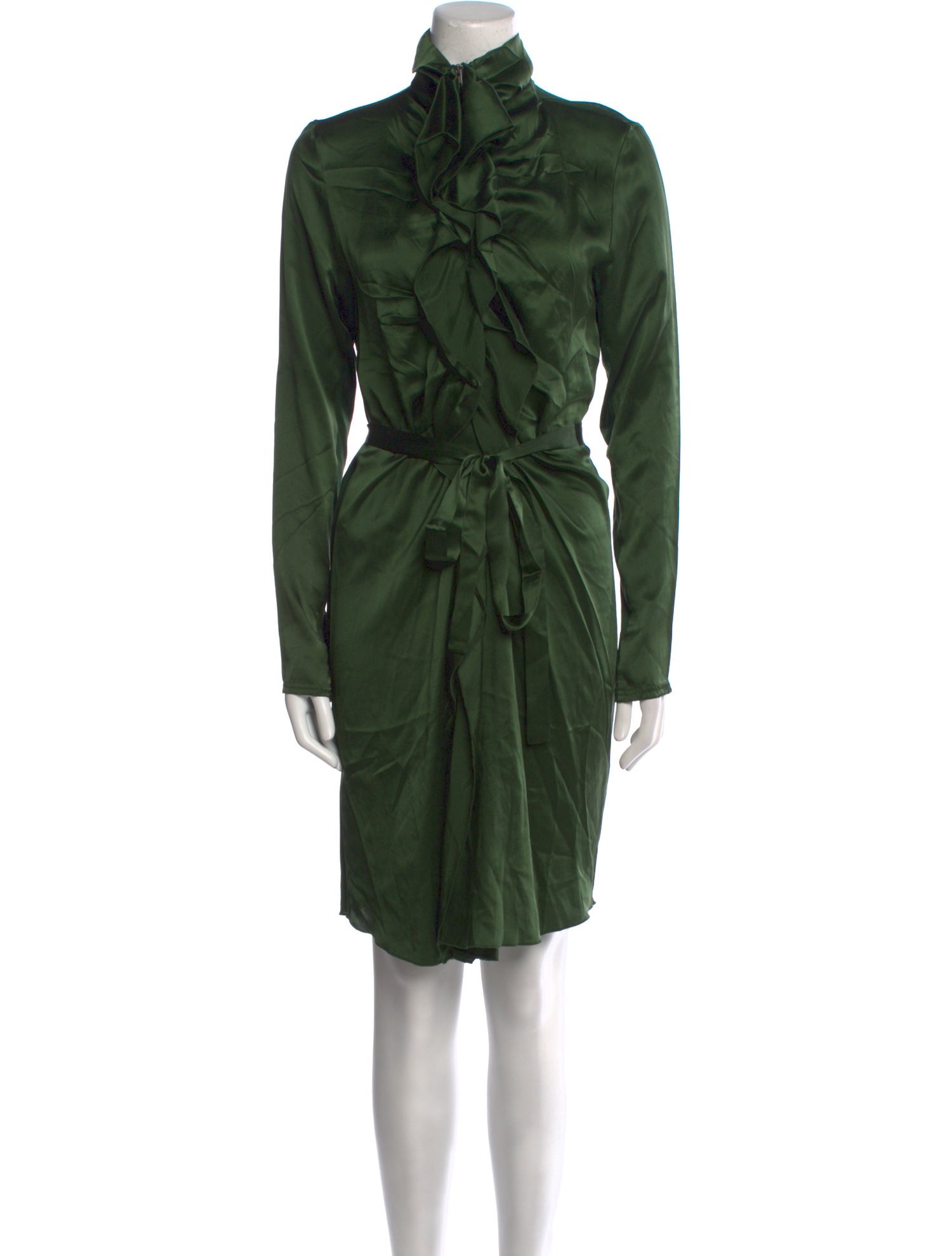 Gold Hawk Silk Mini Dress