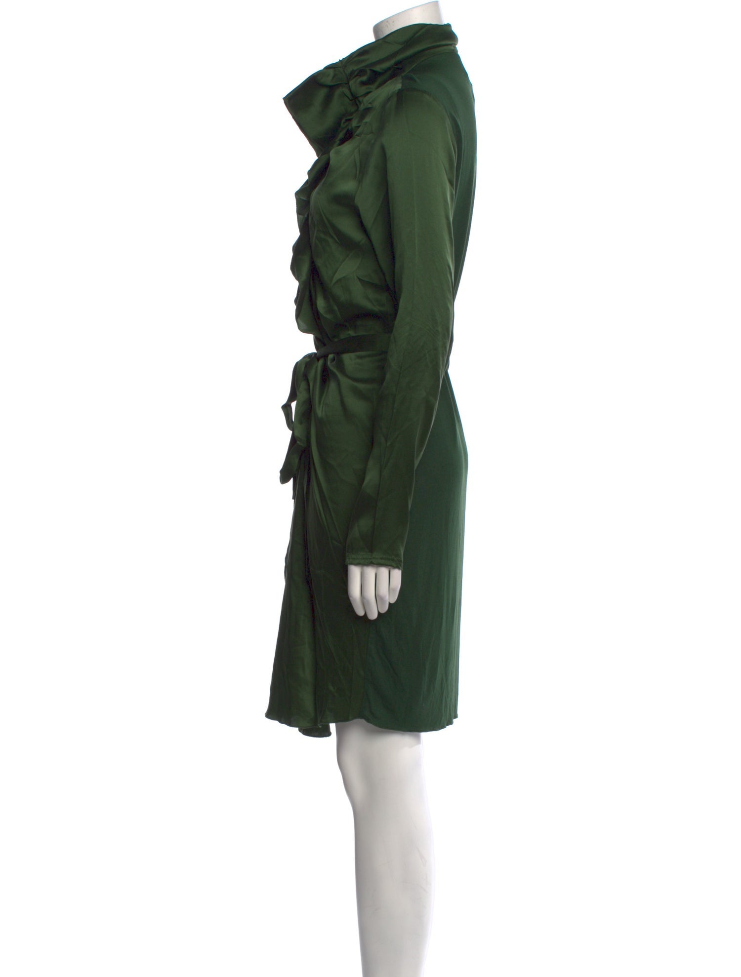 Gold Hawk Silk Mini Dress