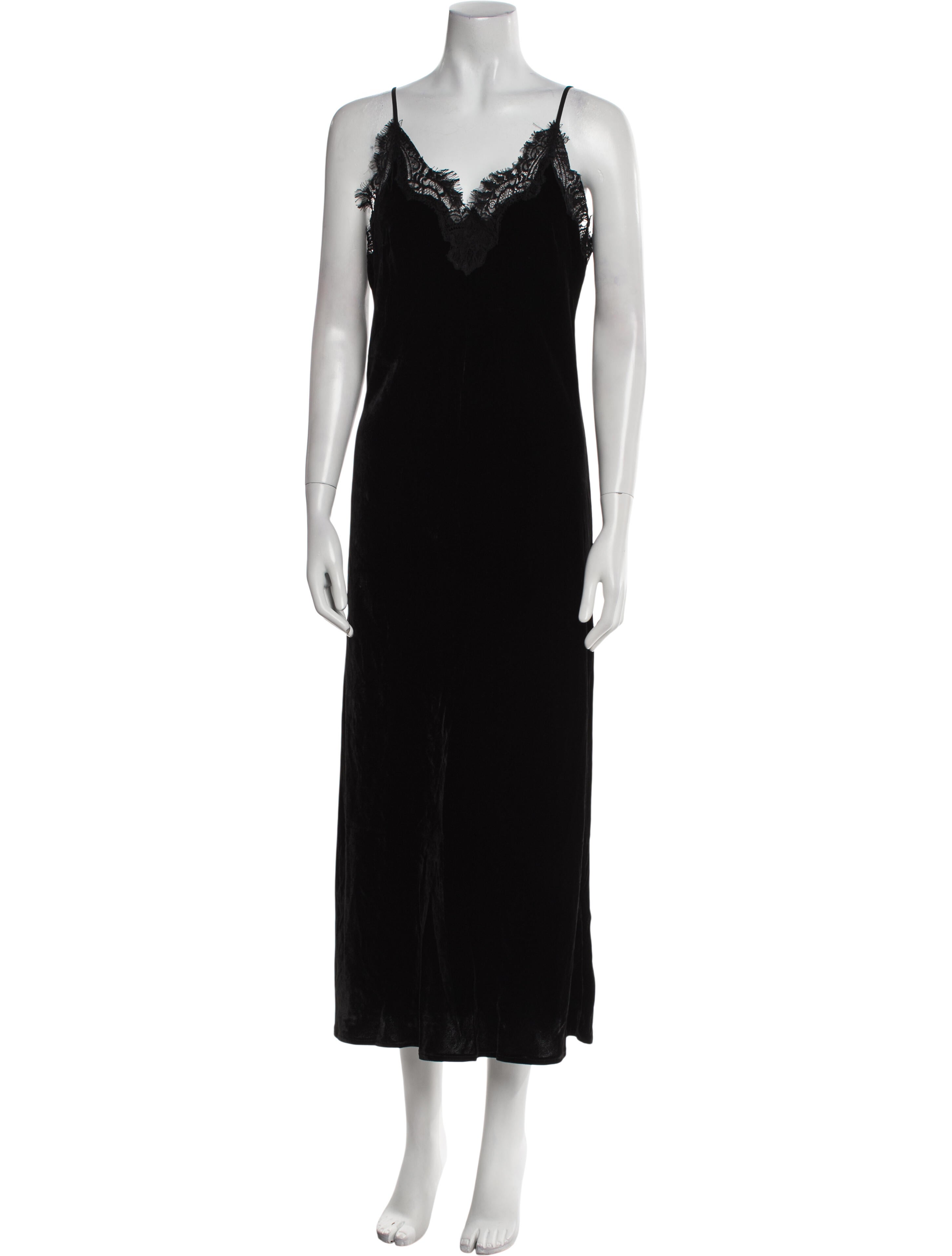 Gold Hawk V-Neck Long Dress