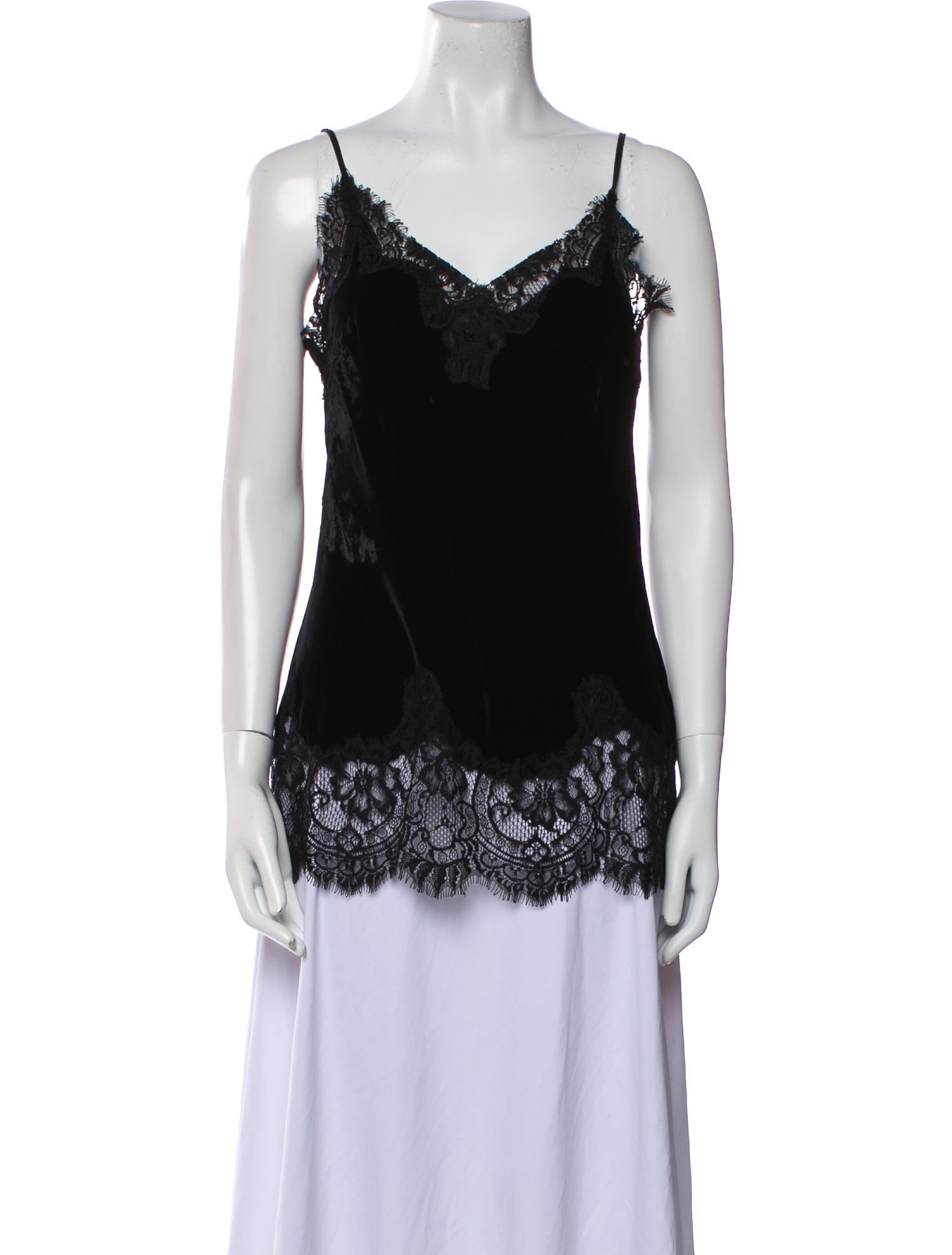 Gold Hawk Silk V-Neck Top