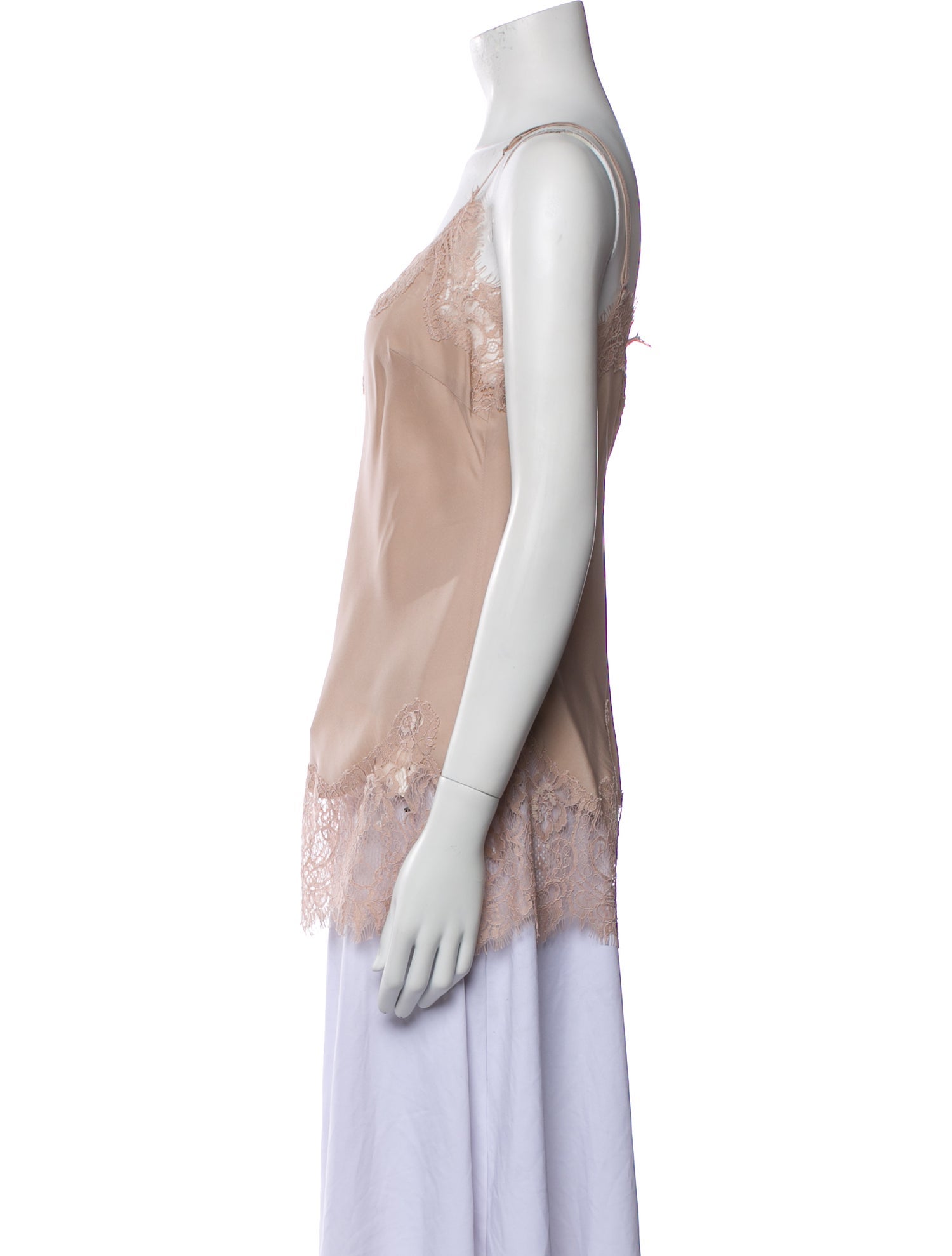 Gold Hawk Silk Square Neckline Blouse