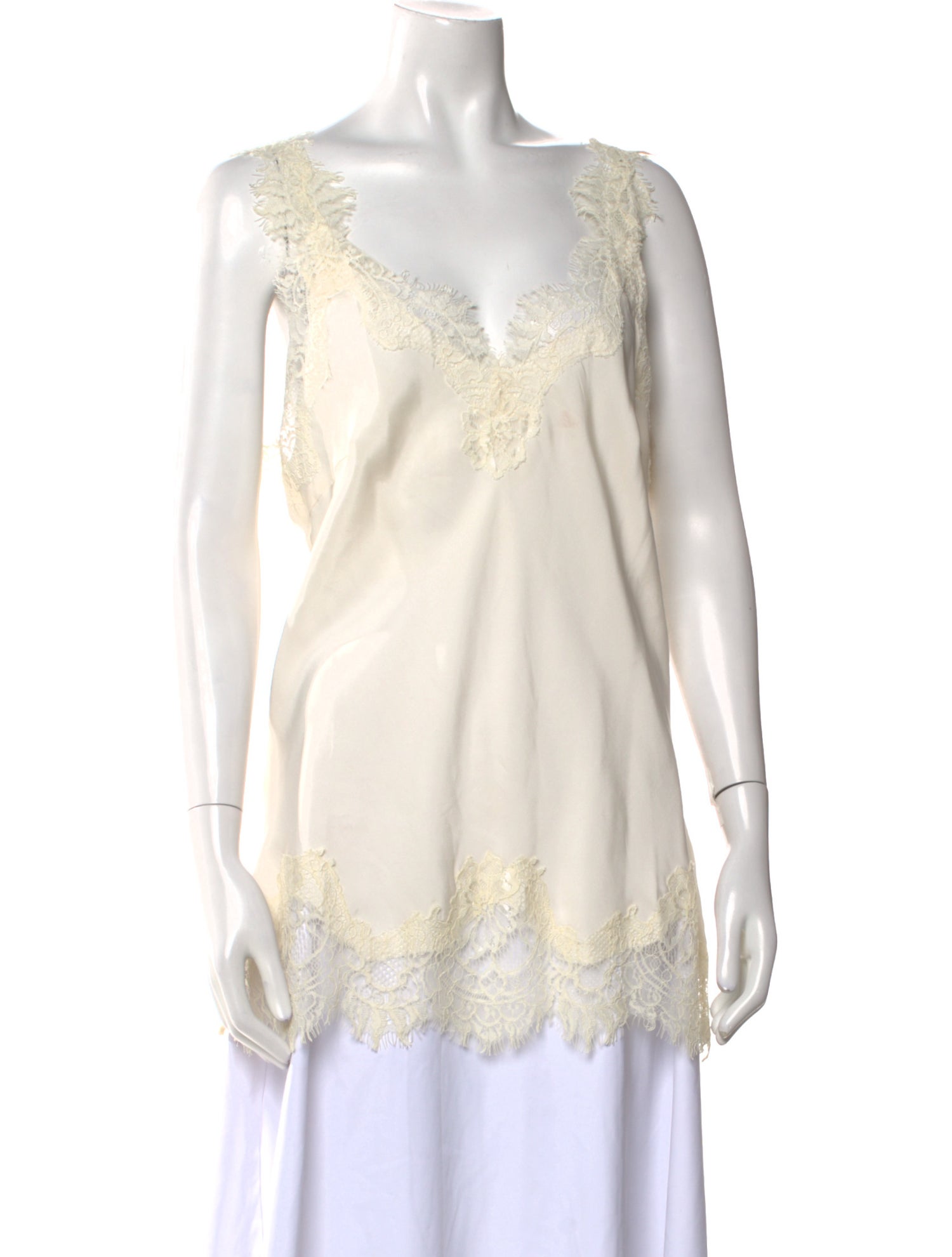 Gold Hawk Silk Square Neckline Top