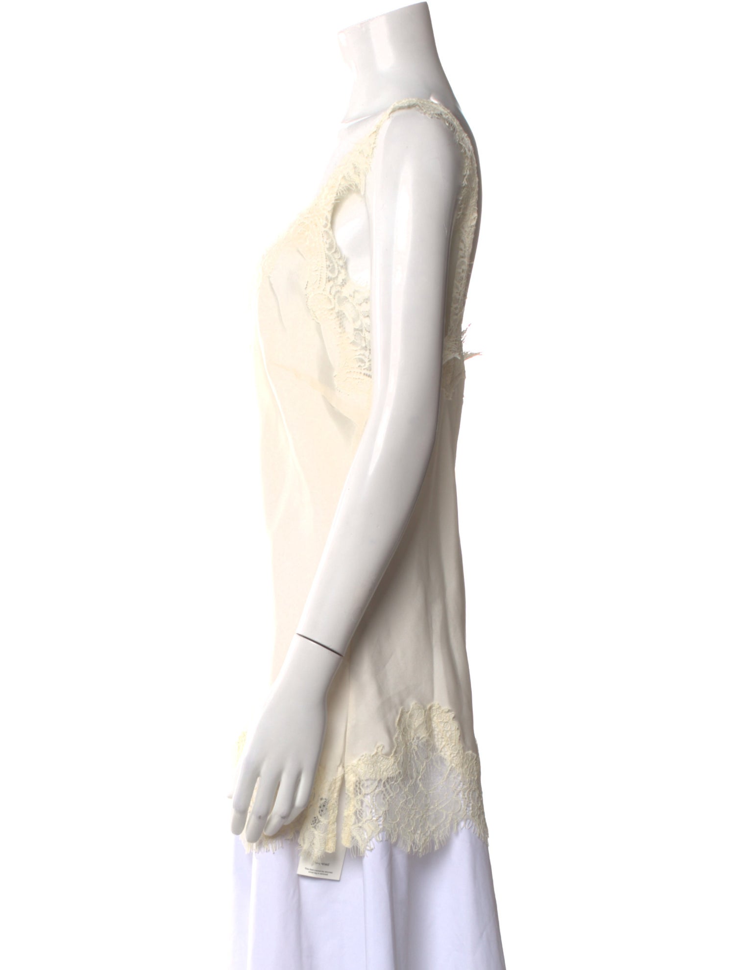 Gold Hawk Silk Square Neckline Top