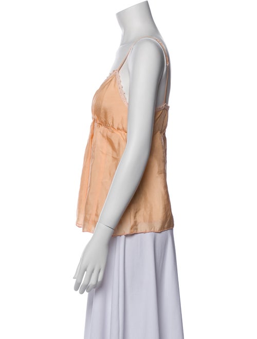 Gold Hawk Silk V-Neck Blouse