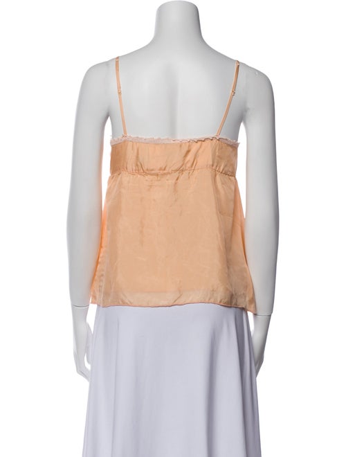 Gold Hawk Silk V-Neck Blouse