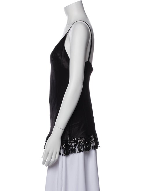 Gold Hawk Silk V-Neck Top