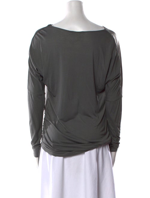 Gold Hawk Silk Cowl Neck Tunic