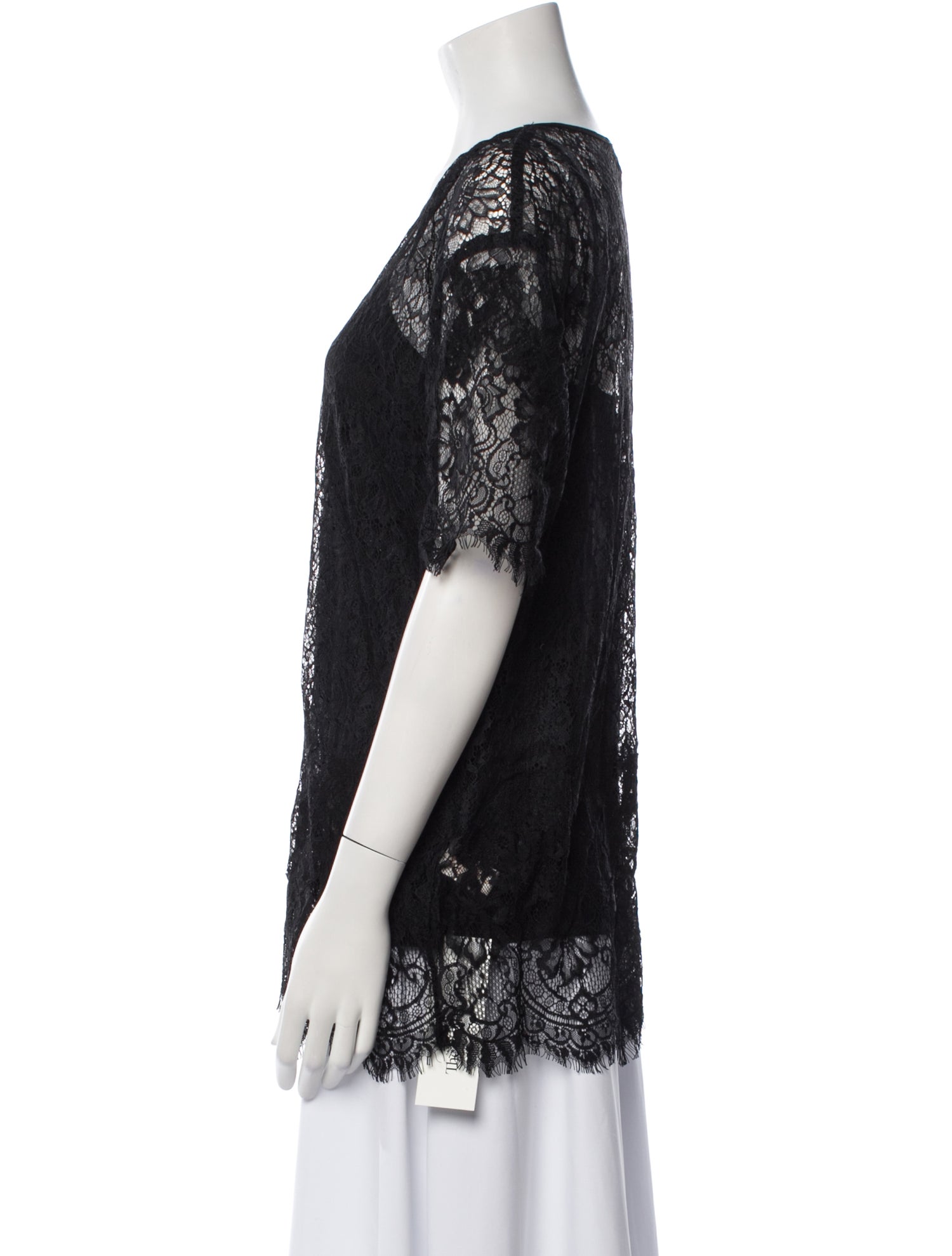 Gold Hawk Scoop Neck Short Sleeve Tunic