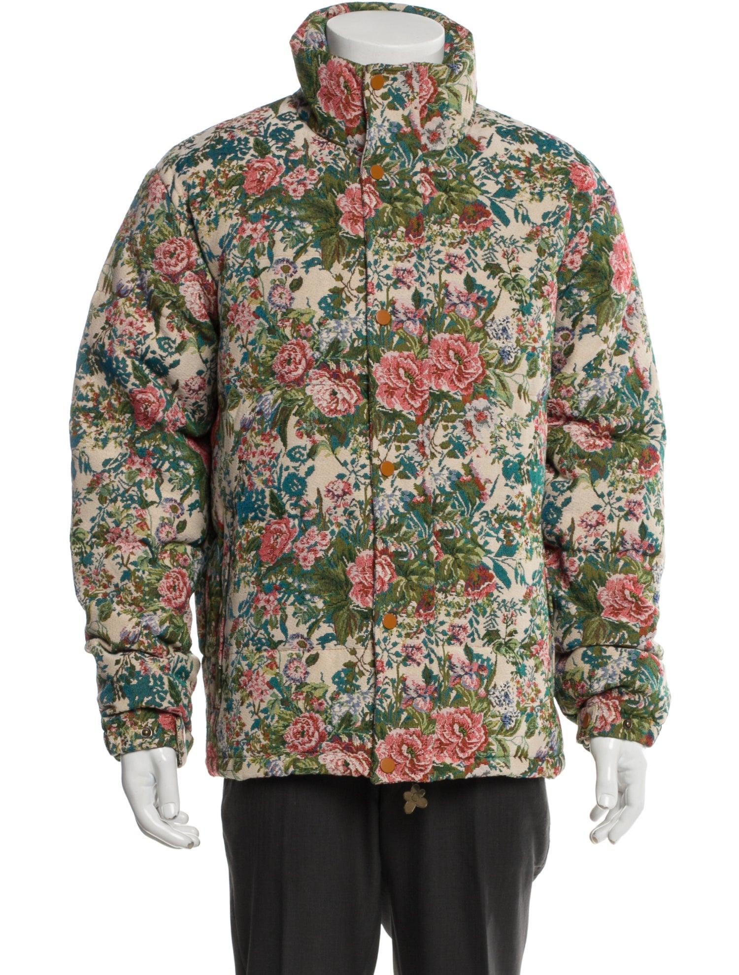 Le Fleur Golf Wang Floral Puffer Jacket Quilted Golf Le Fleur