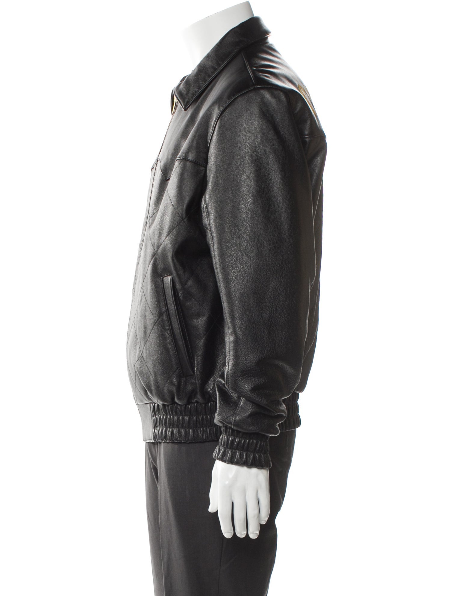 GOLF Wang Lamb Leather Moto Jacket