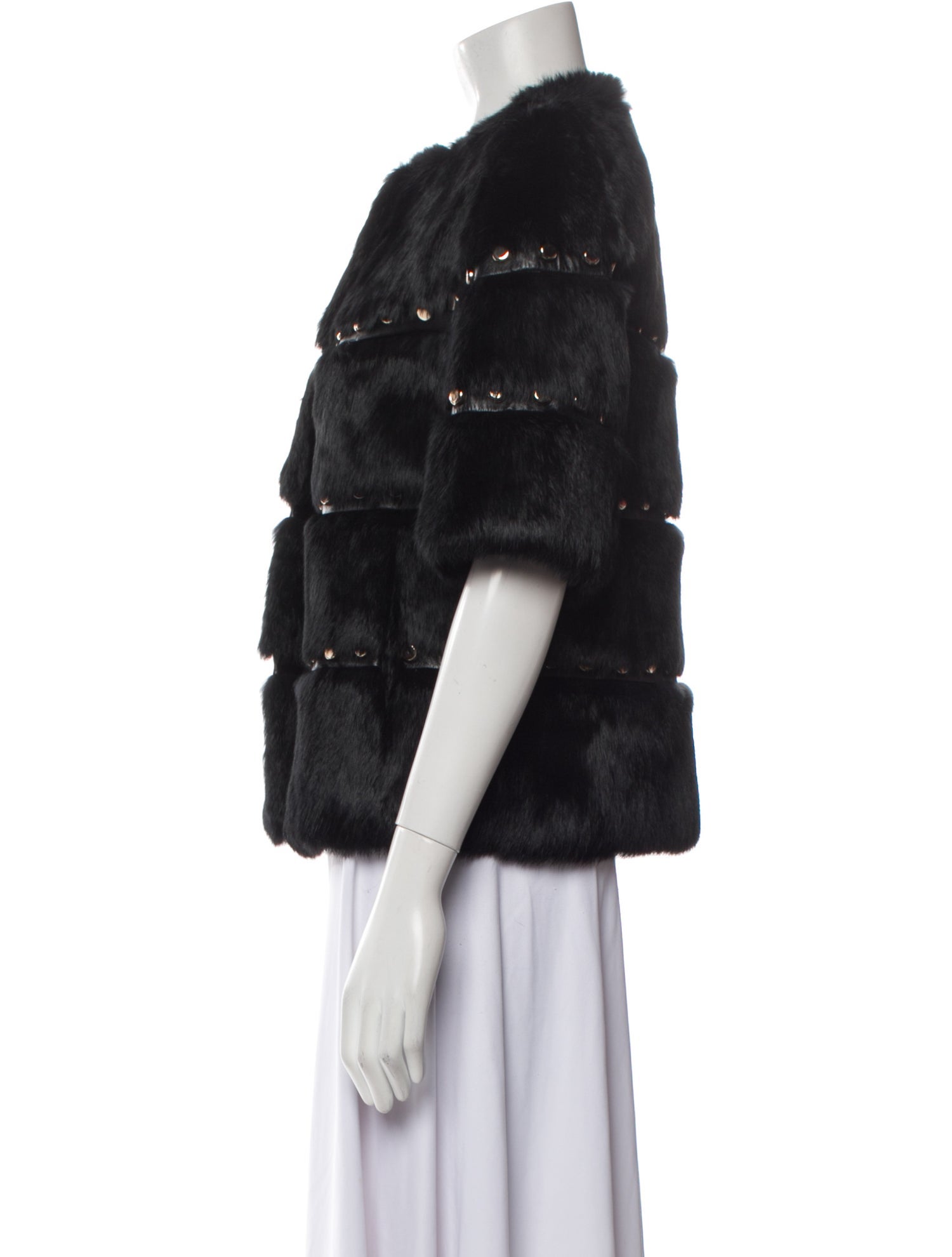 Glamourpuss Lamb Leather Faux Fur Jacket
