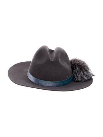 Glamourpuss Fur Felt Fedora Hat