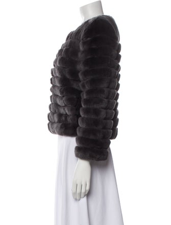 Glamourpuss Fur Printed Fur Jacket