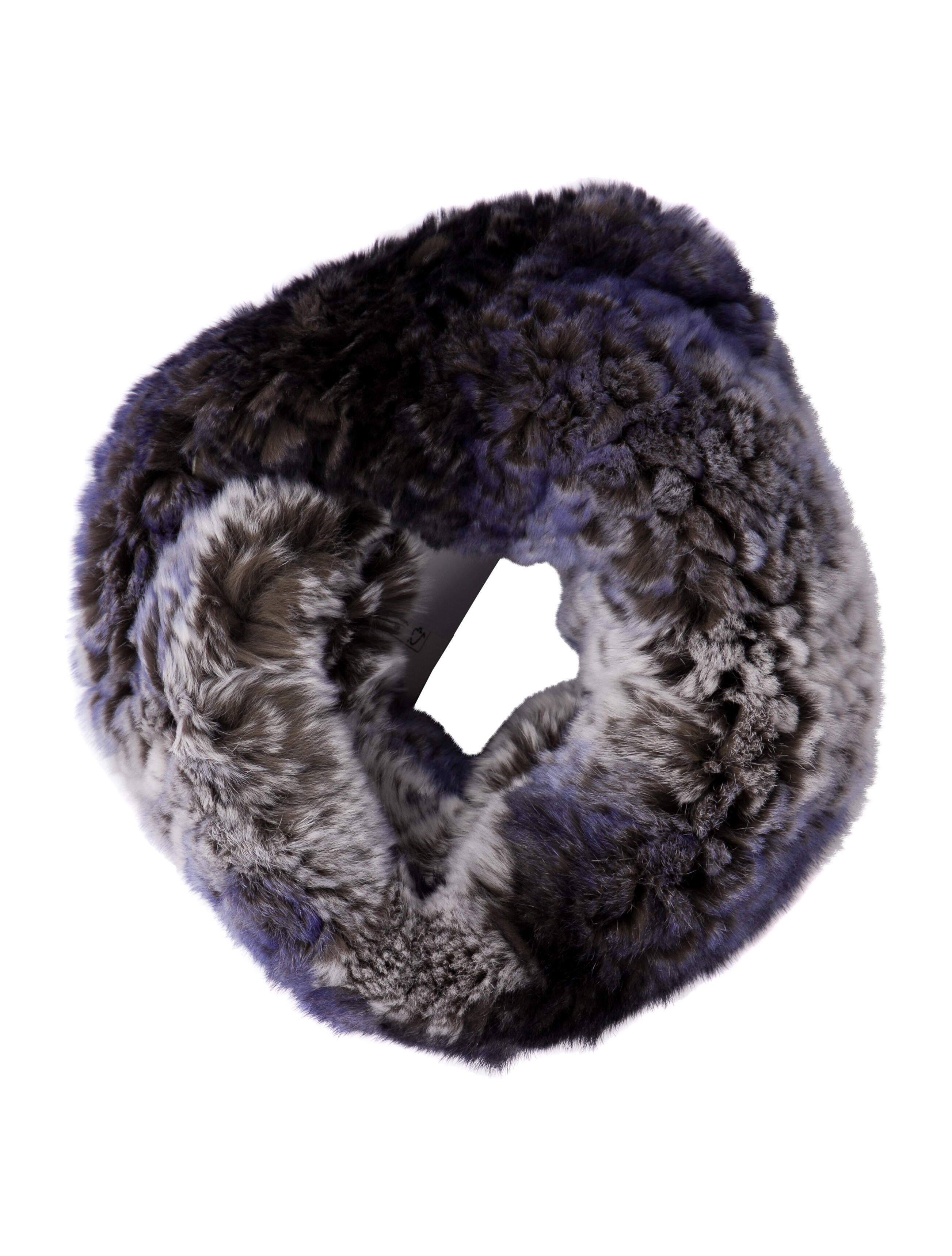 Glamourpuss Fur Printed Scarf