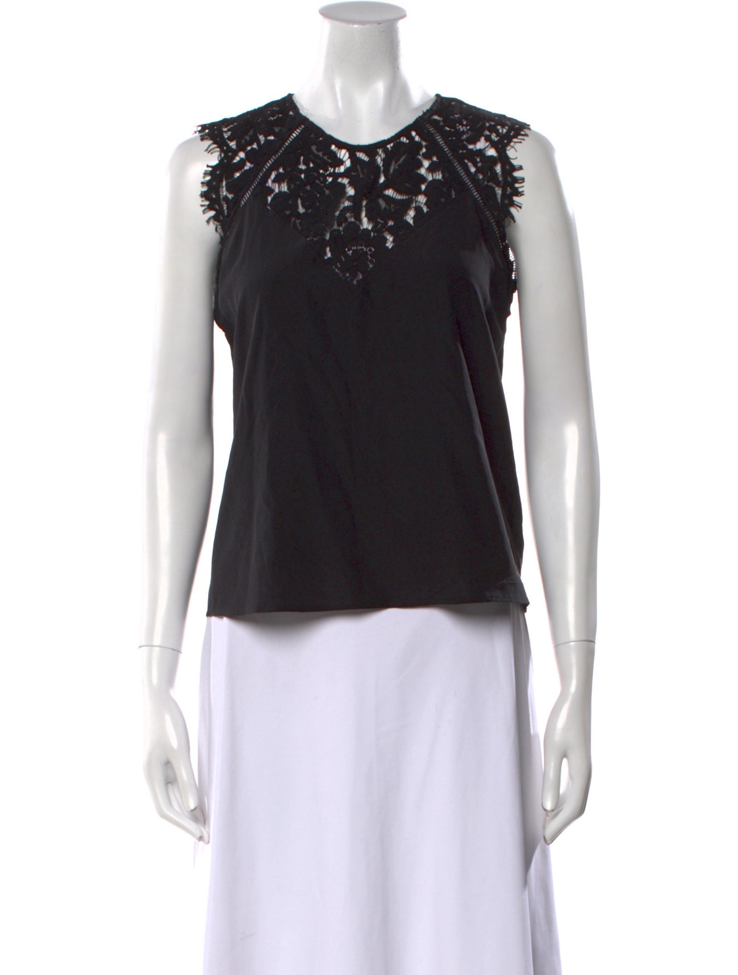 GL Silk Crew Neck Top