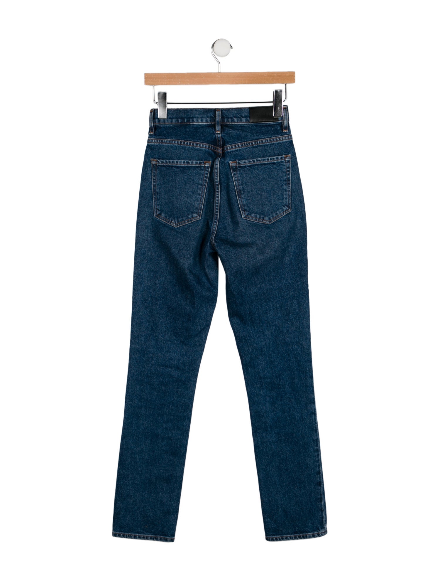 GoldSign High-Rise Straight Leg Jeans