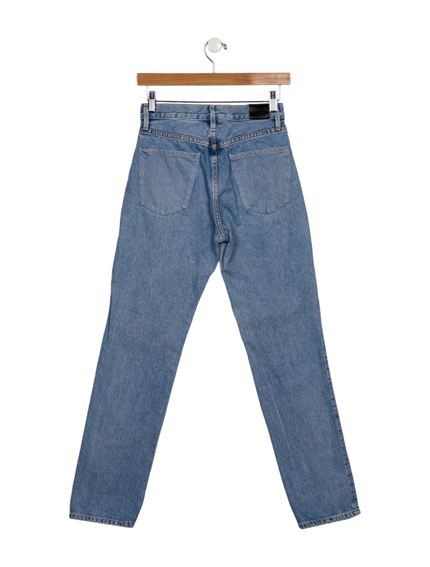 GoldSign Mid-Rise Straight Leg Jeans
