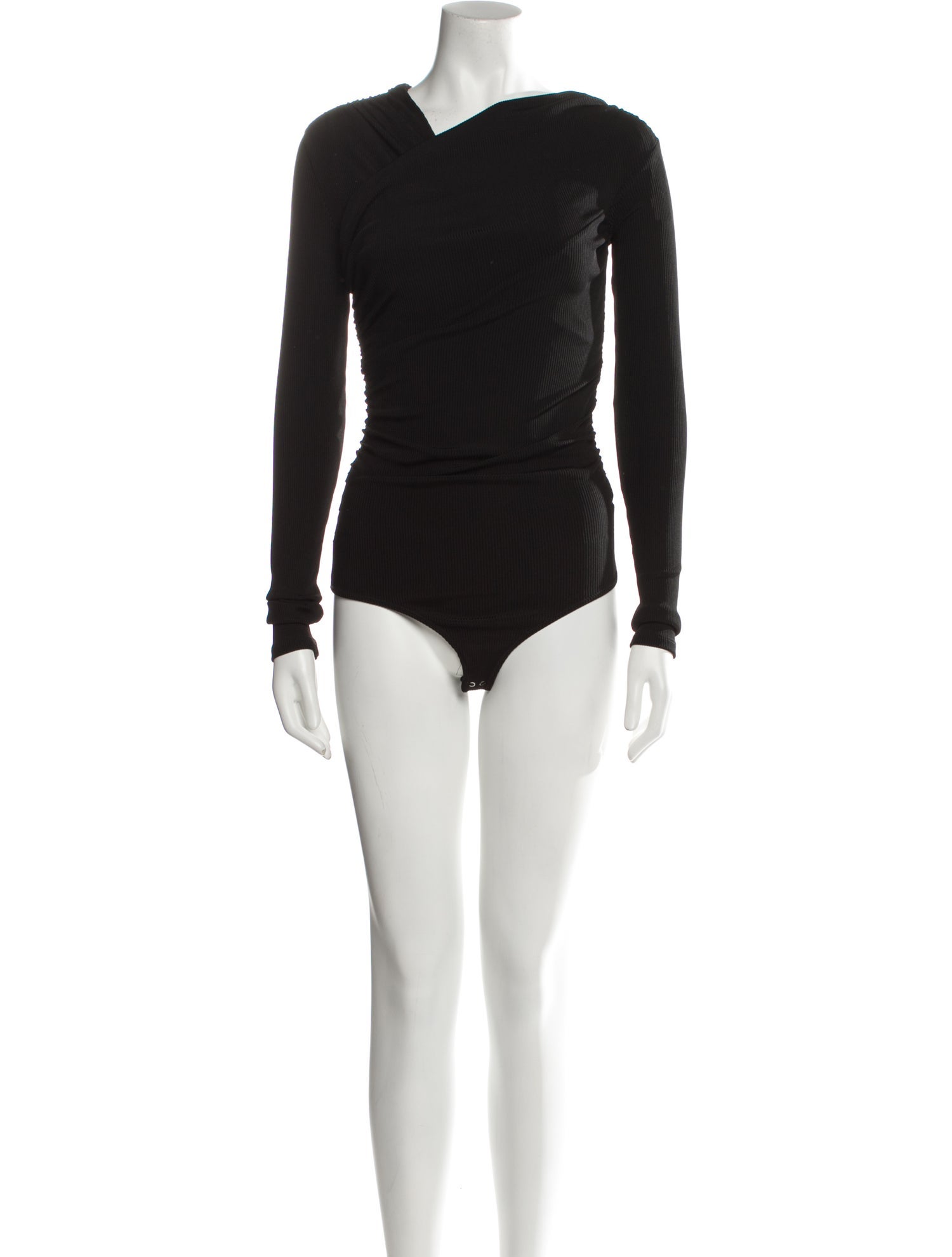 GoldSign Asymmetrical Long Sleeve Bodysuit