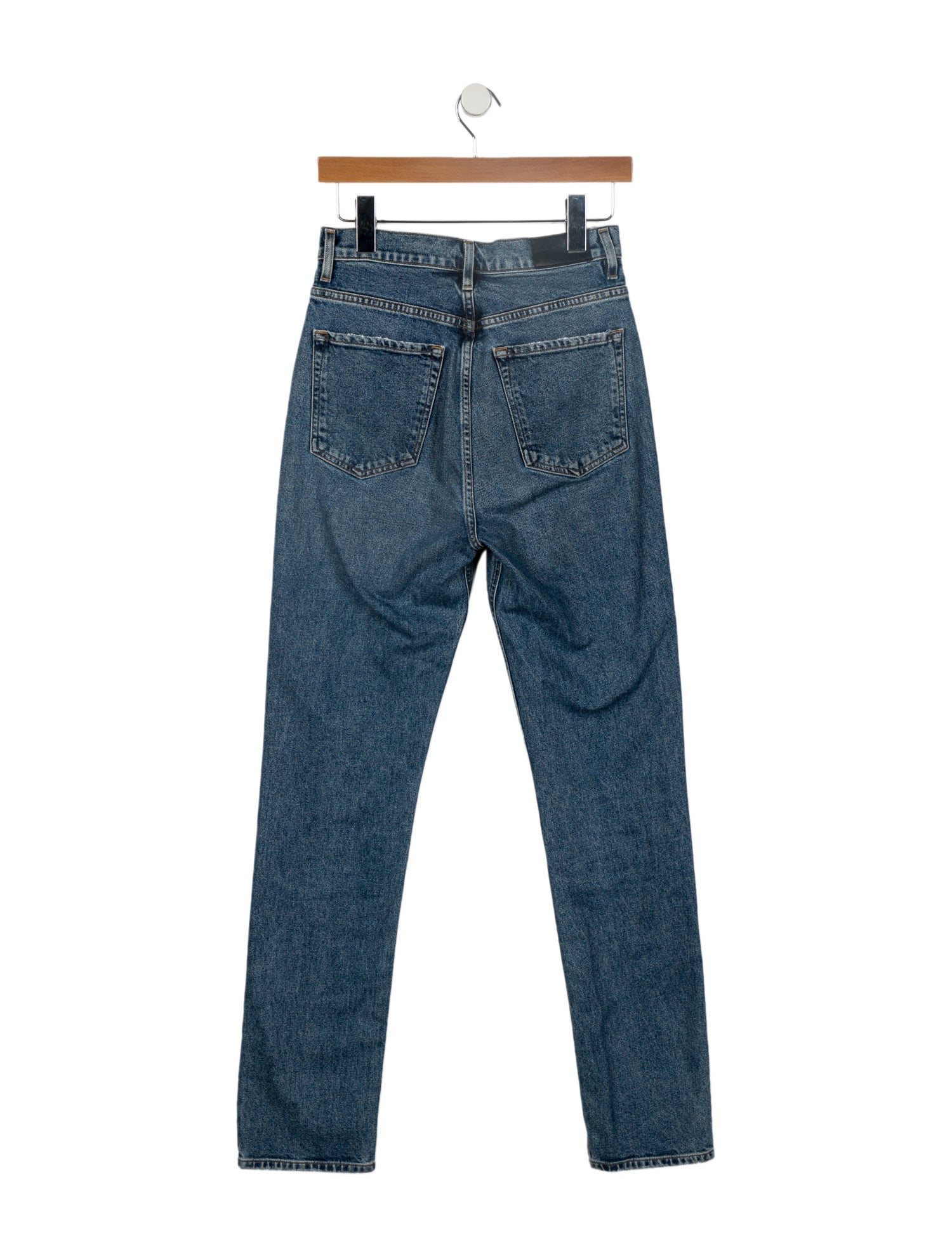 GoldSign High-Rise Straight Leg Jeans