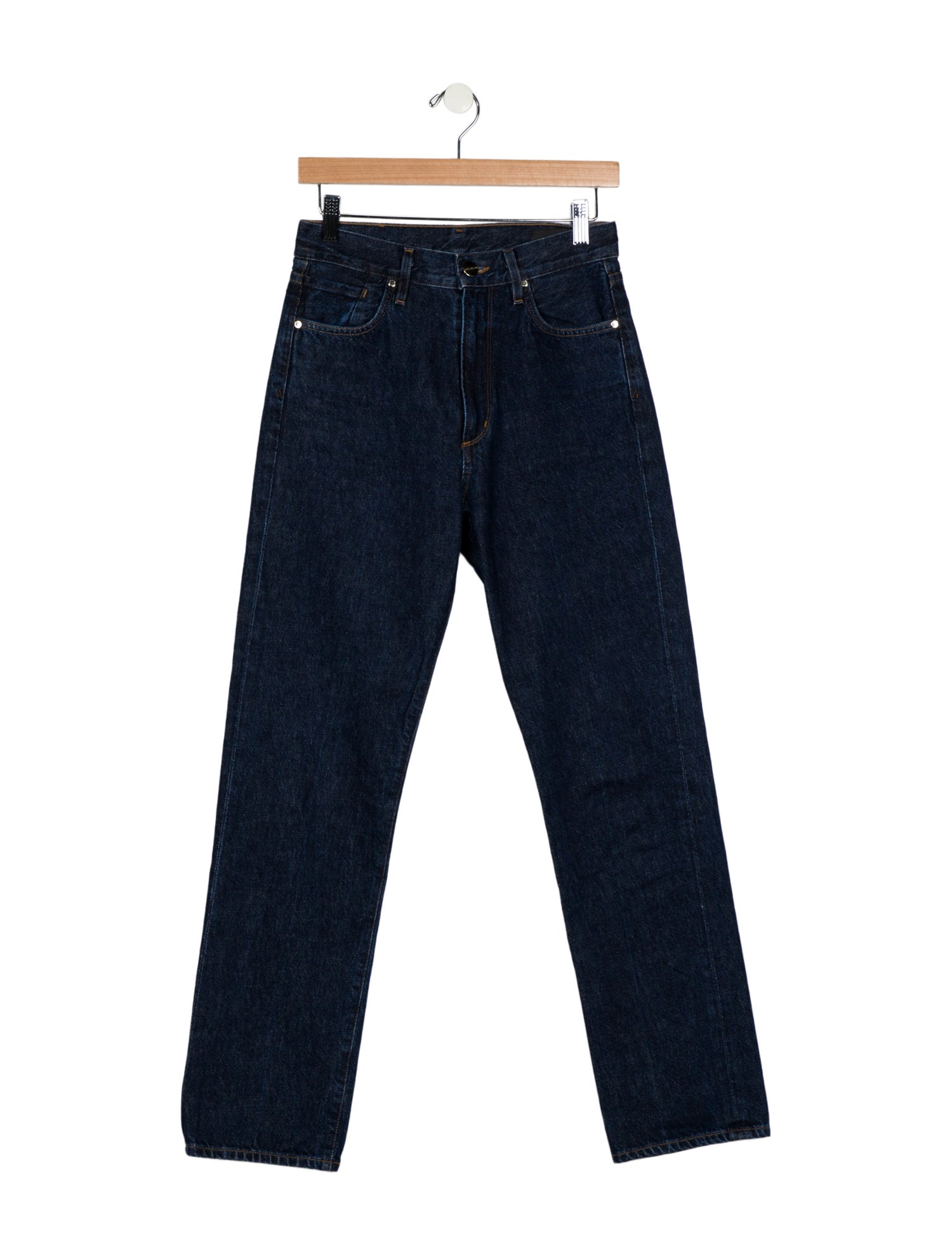 GoldSign High-Rise Straight Leg Jeans