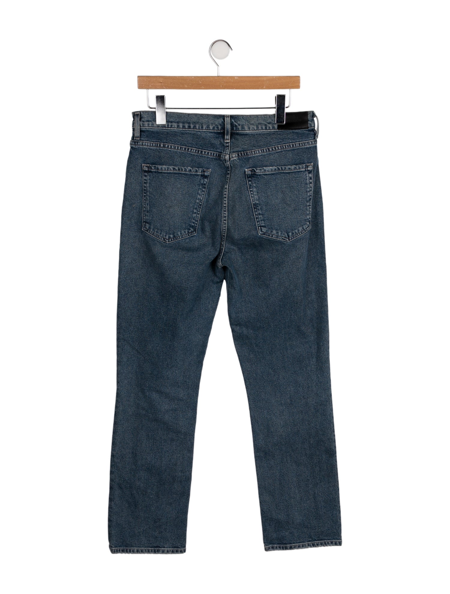 GoldSign High-Rise Straight Leg Jeans