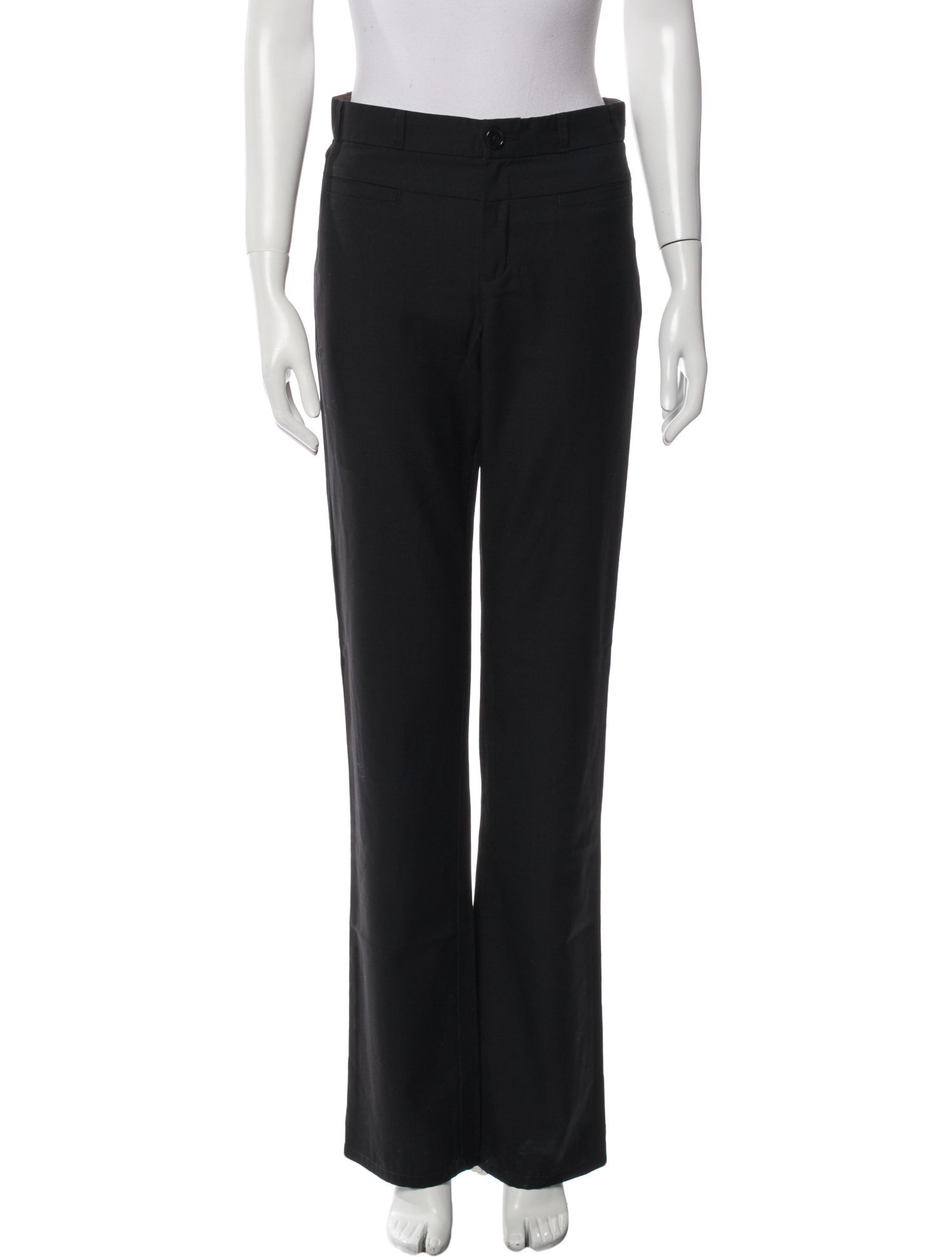 GoldSign Wool Straight Leg Pants