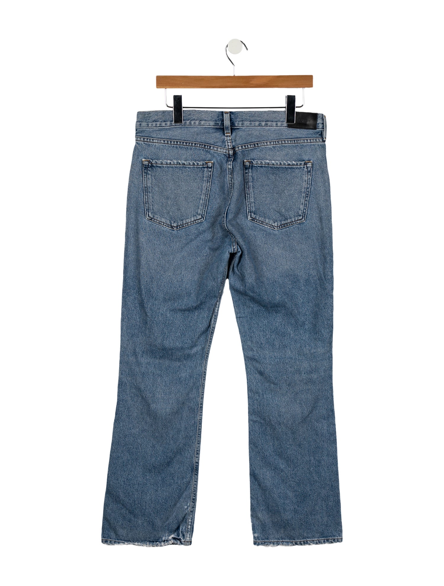 GoldSign Mid-Rise Wide Leg Jeans