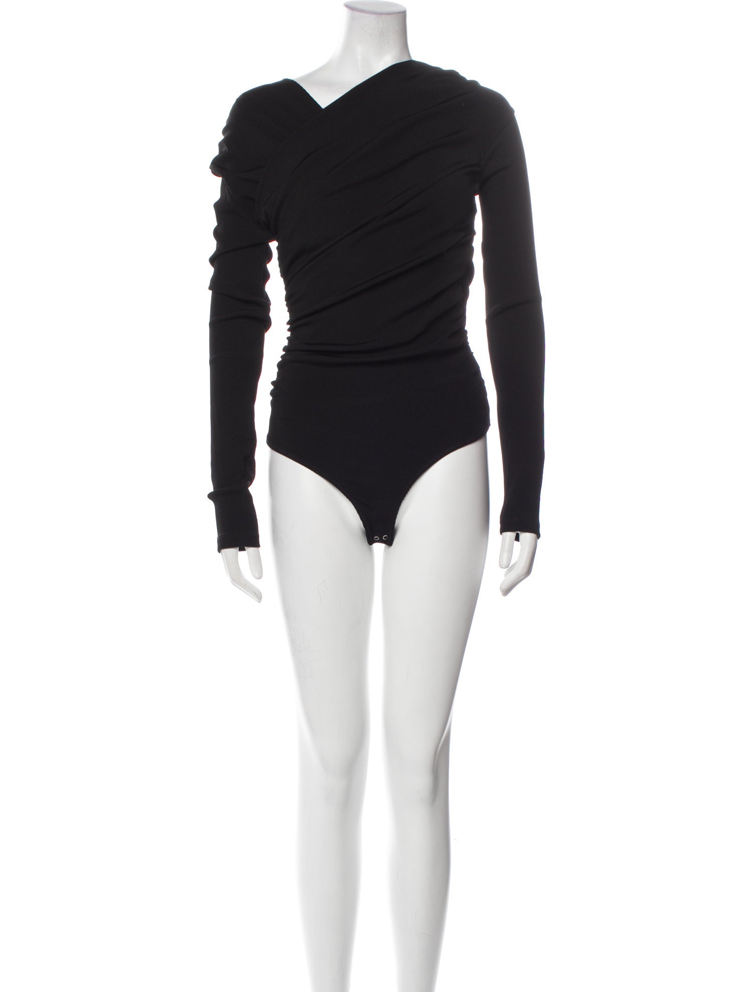 GoldSign Asymmetrical Long Sleeve Bodysuit