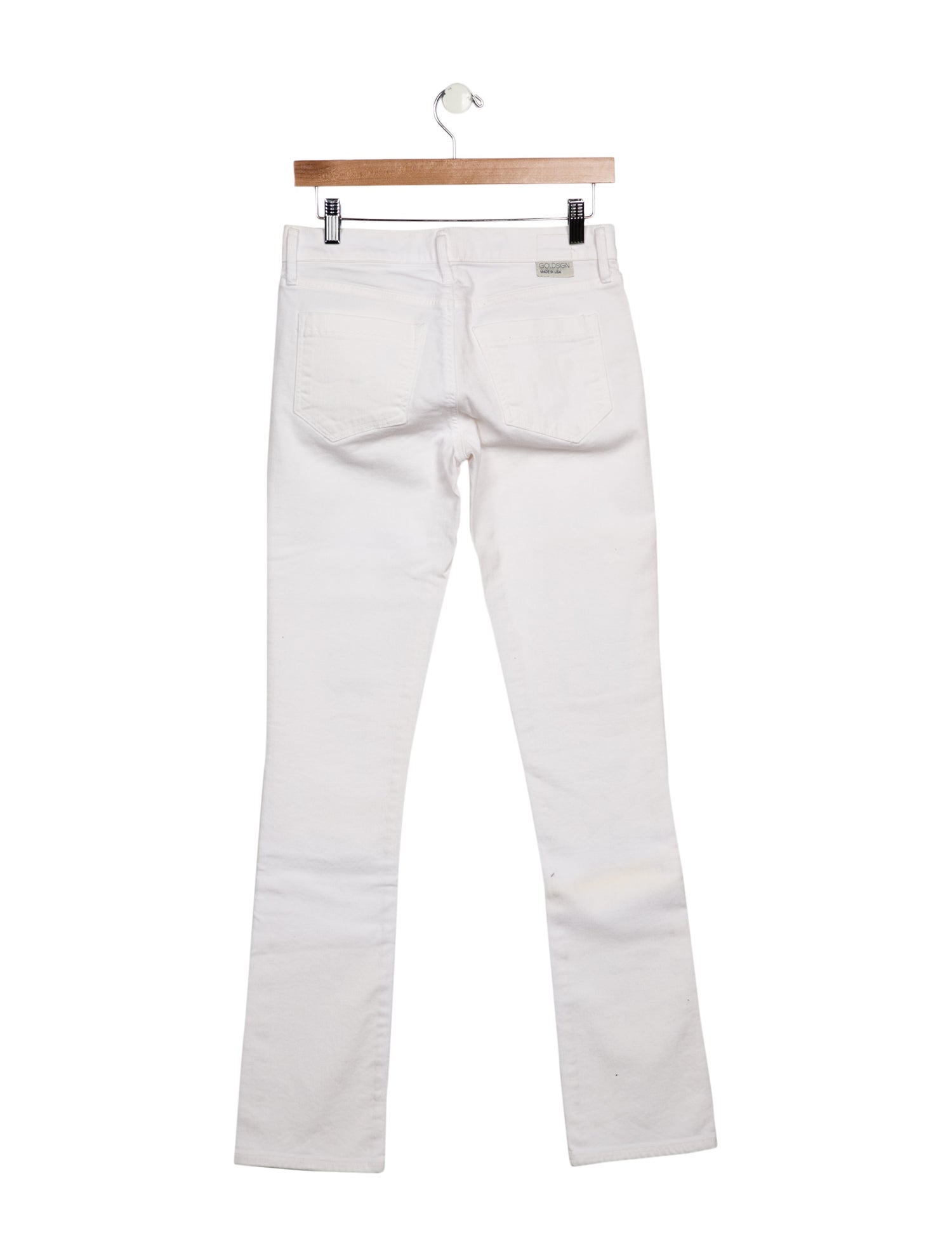 GoldSign Mid-Rise Straight Leg Jeans