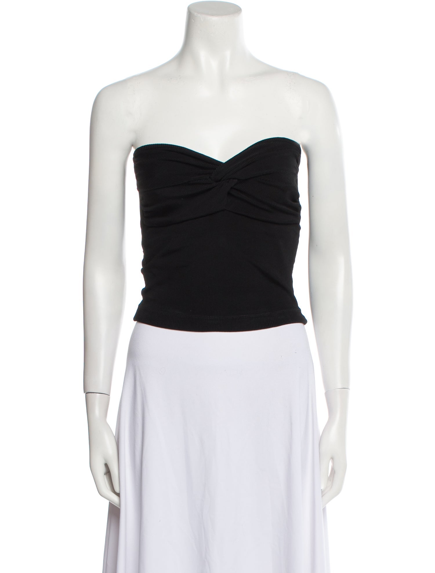 GoldSign Strapless Crop Top