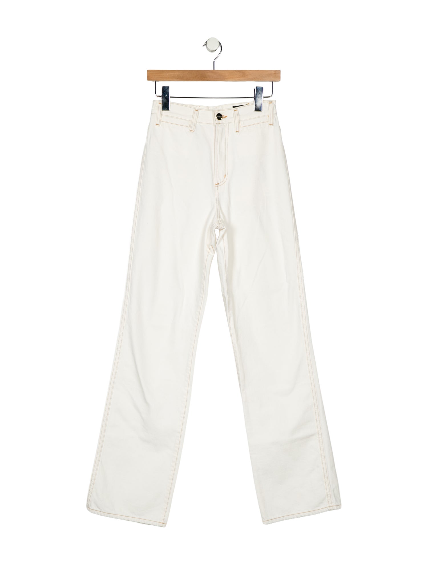 GoldSign High-Rise Wide Leg Jeans