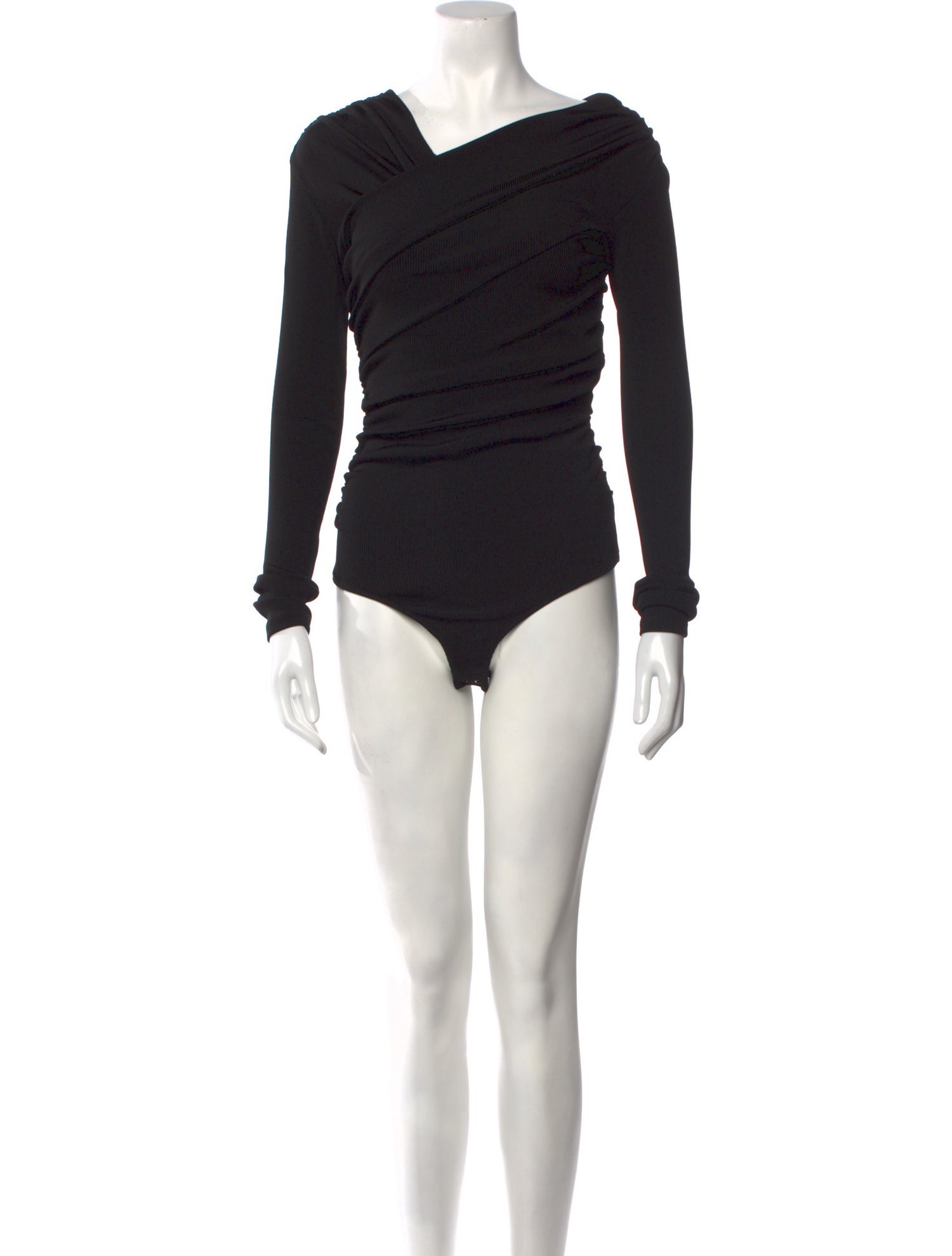 GoldSign One-Shoulder Long Sleeve Bodysuit