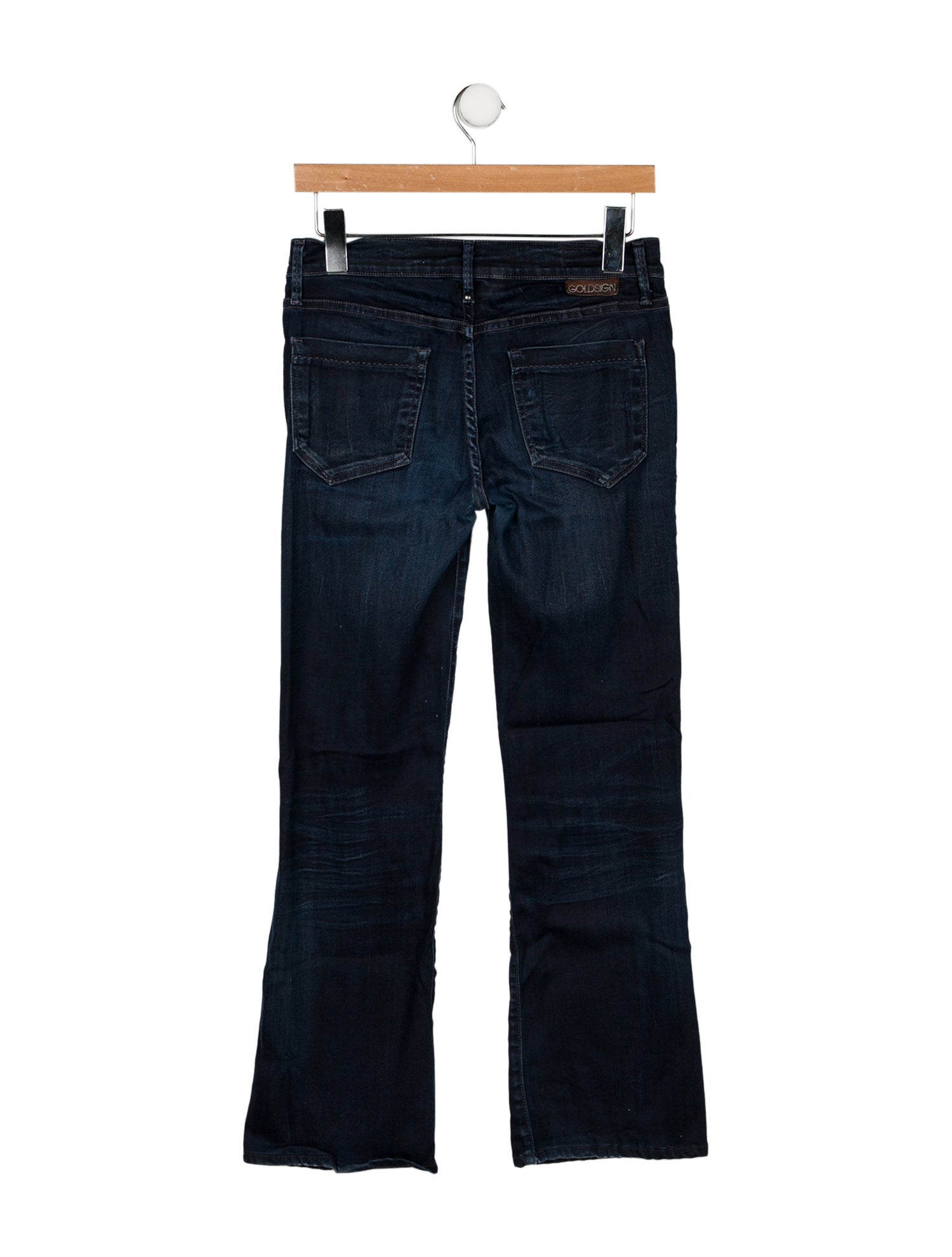 GoldSign Mid-Rise Straight Leg Jeans