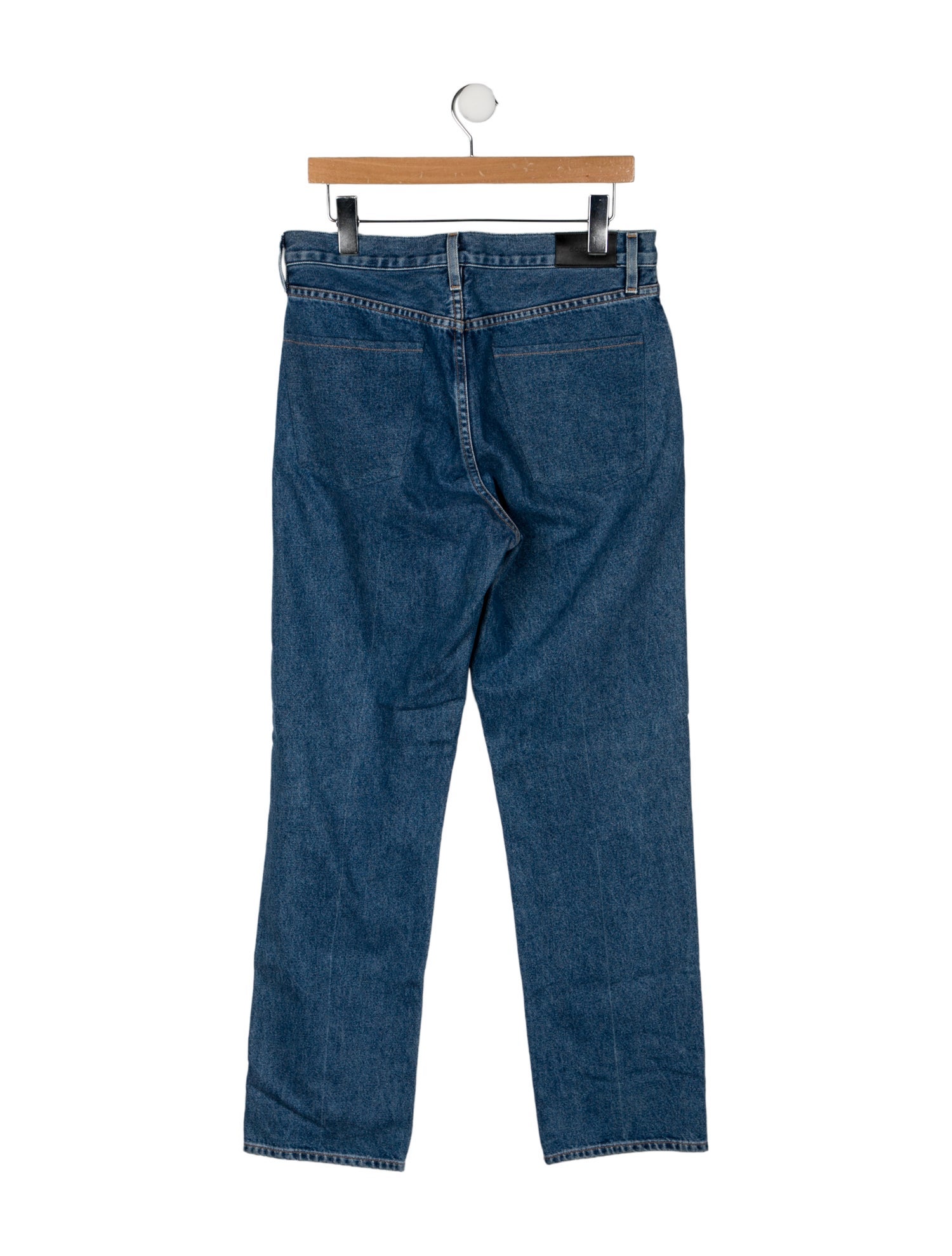新品！GOLDSIGN the high rise slim jeans High-rise cropped wide-leg jeans in blue - Goldsign | Mytheresa