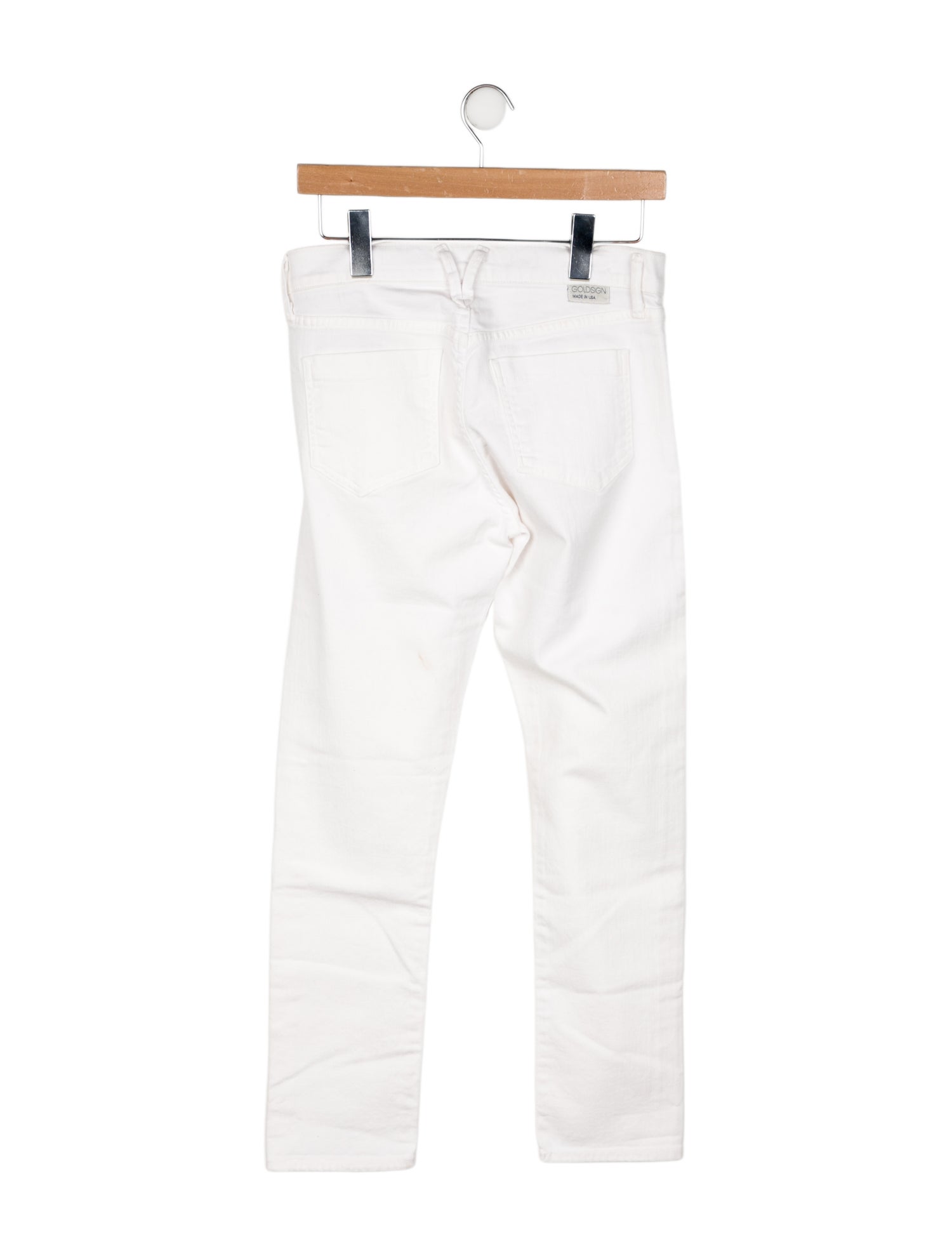 GoldSign Mid-Rise Straight Leg Jeans