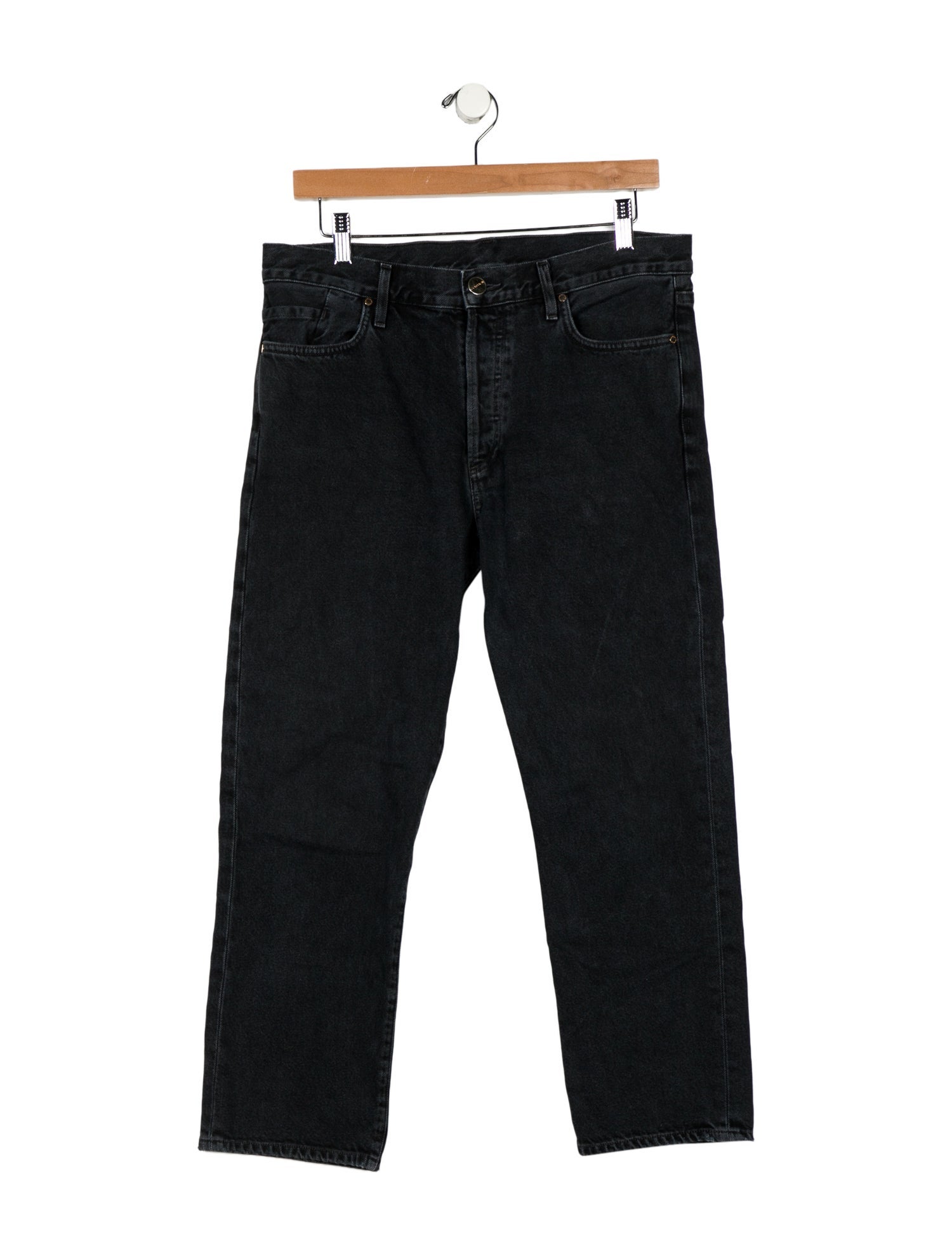 GoldSign Mid-Rise Straight Leg Jeans
