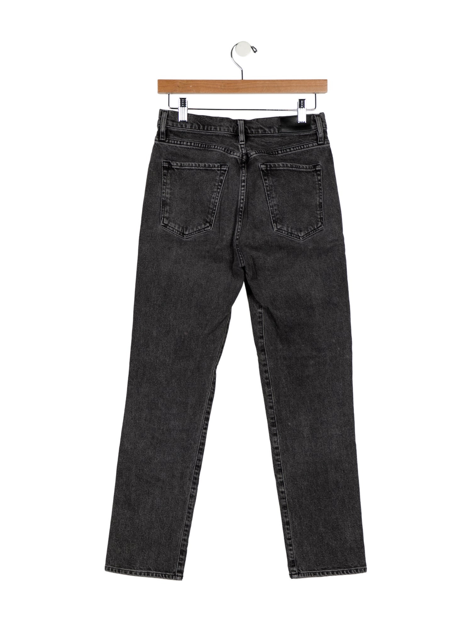 GoldSign Mid-Rise Straight Leg Jeans