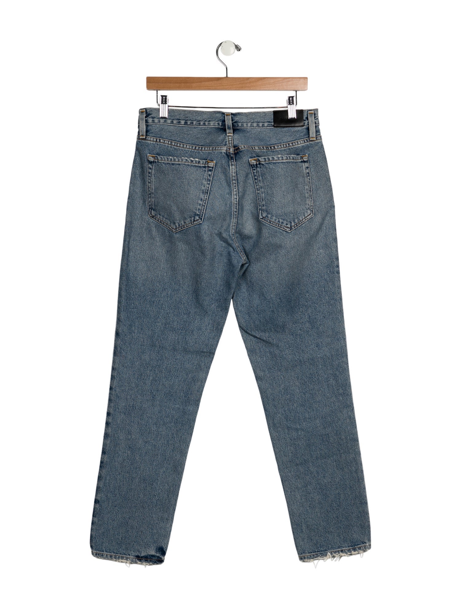 GoldSign High-Rise Straight Leg Jeans