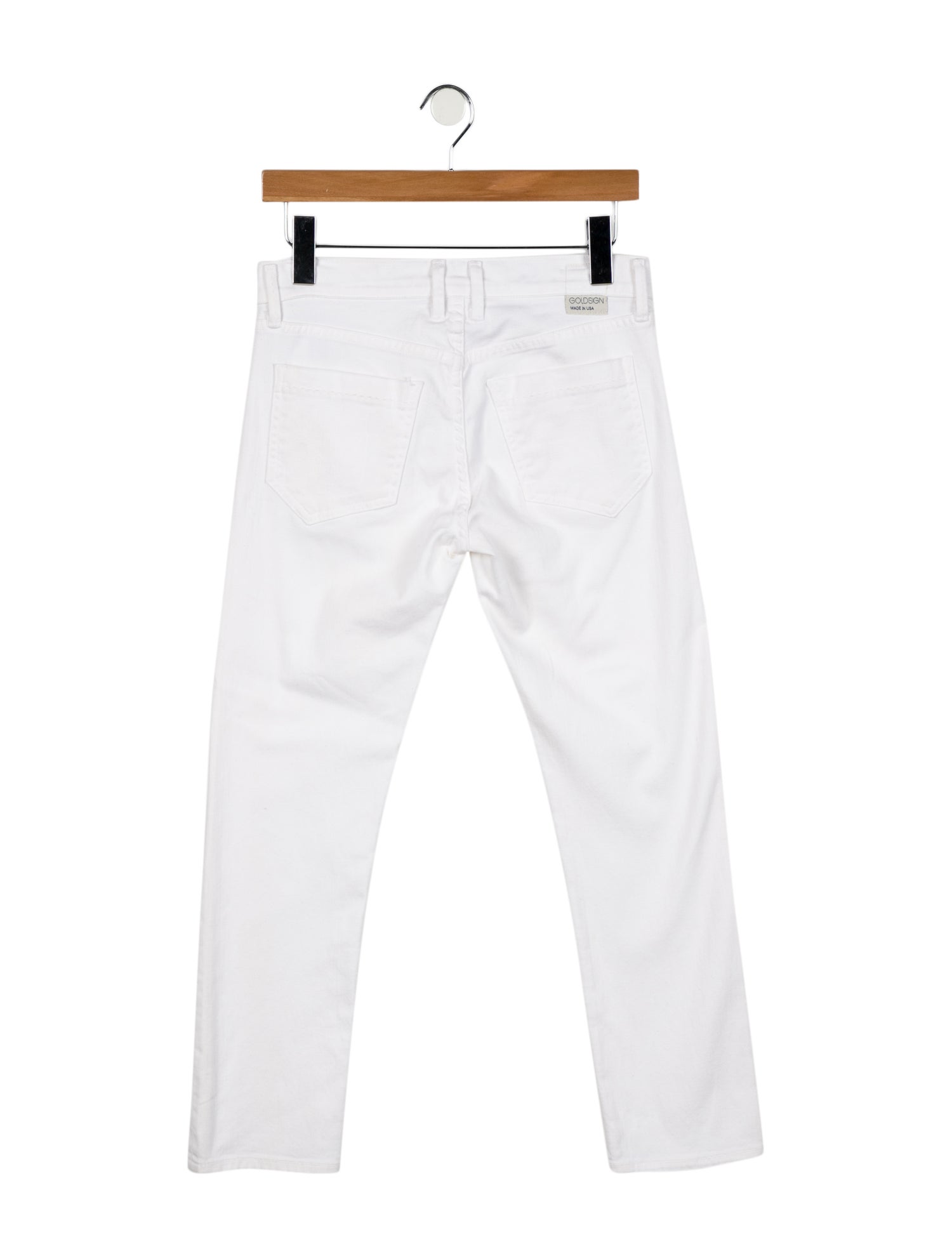GoldSign Mid-Rise Straight Leg Jeans