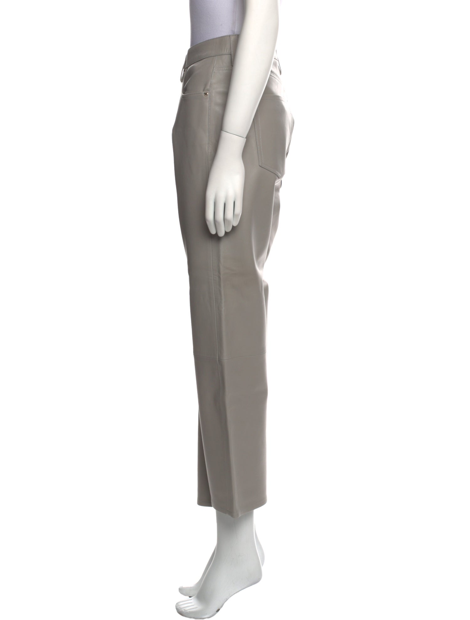 GoldSign Leather Wide Leg Pants