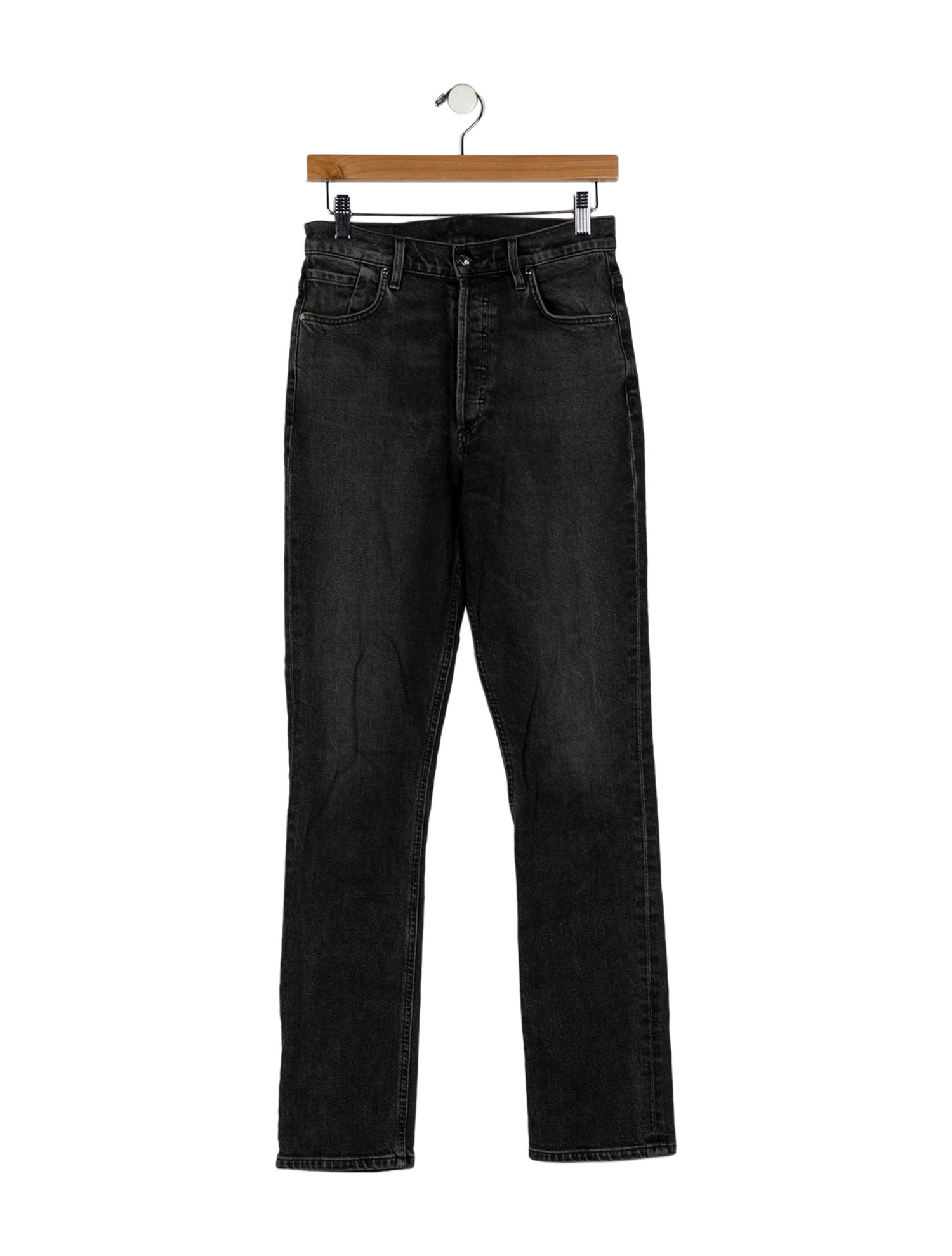 GoldSign High-Rise Straight Leg Jeans