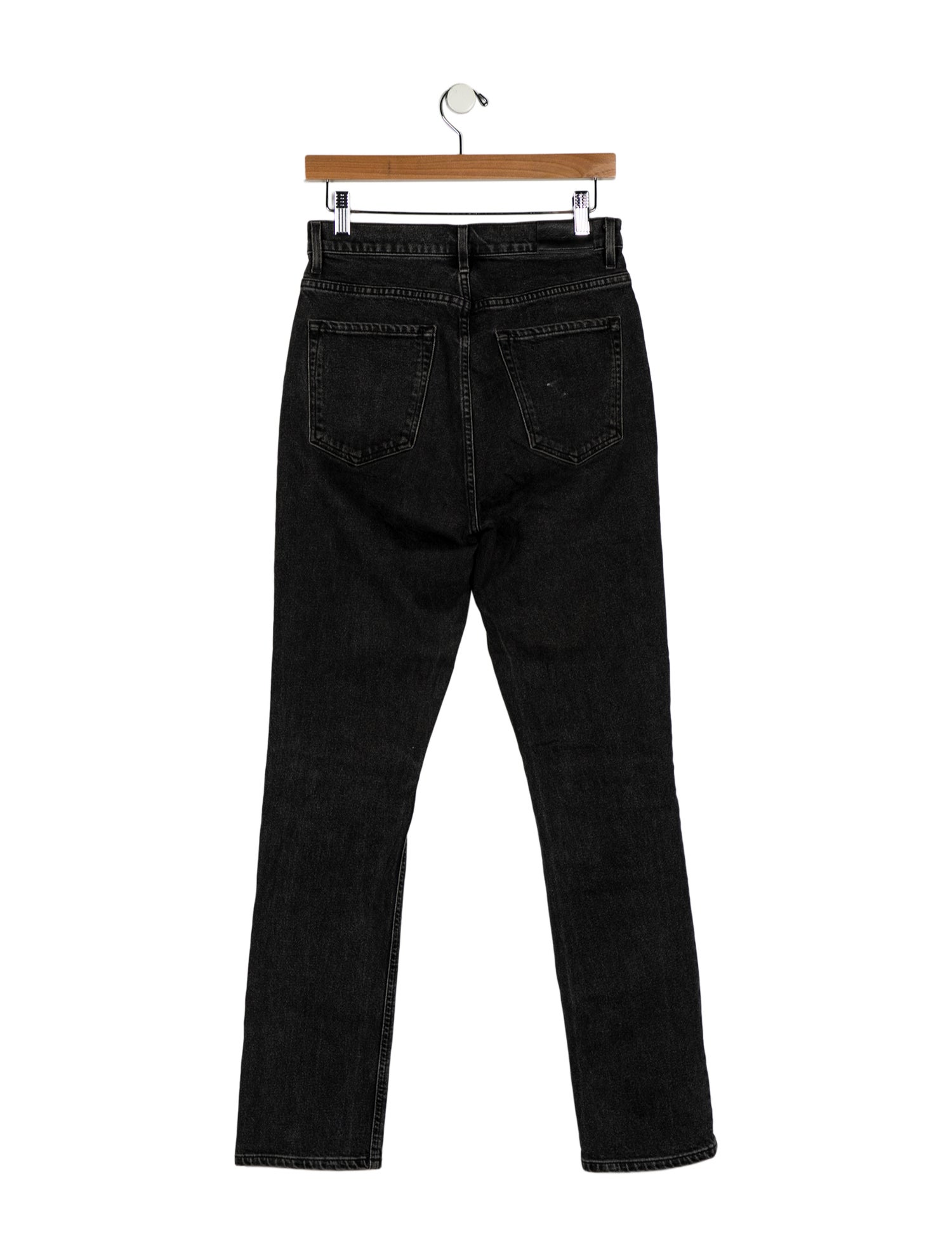 GoldSign High-Rise Straight Leg Jeans