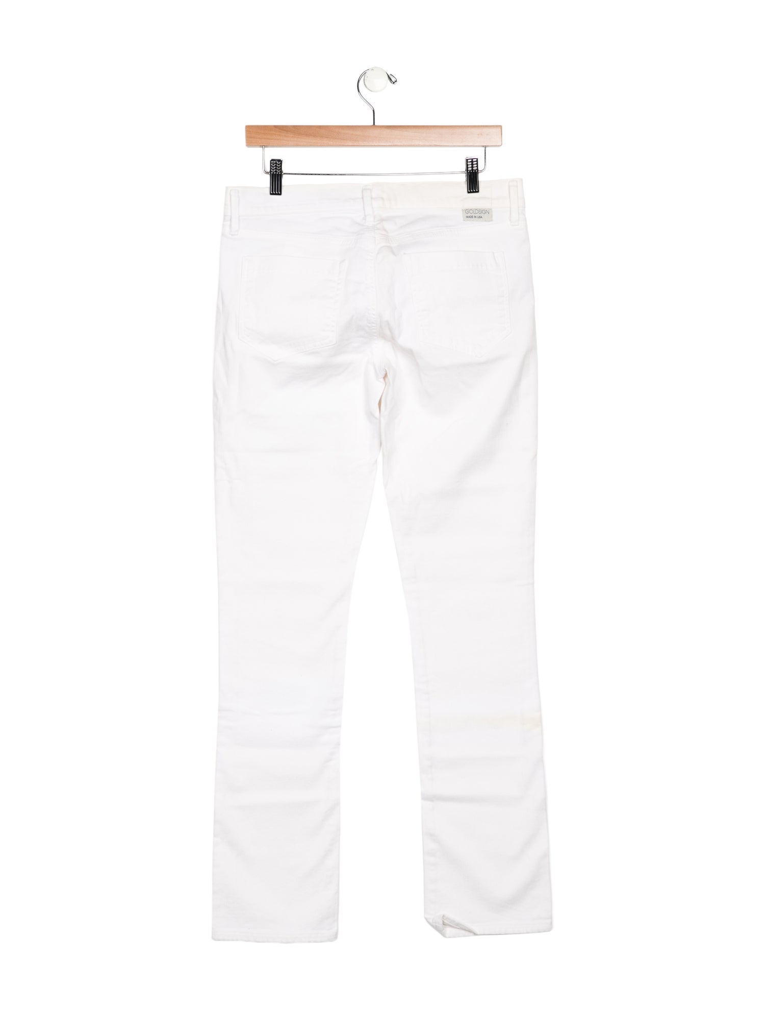 GoldSign Mid-Rise Straight Leg Jeans