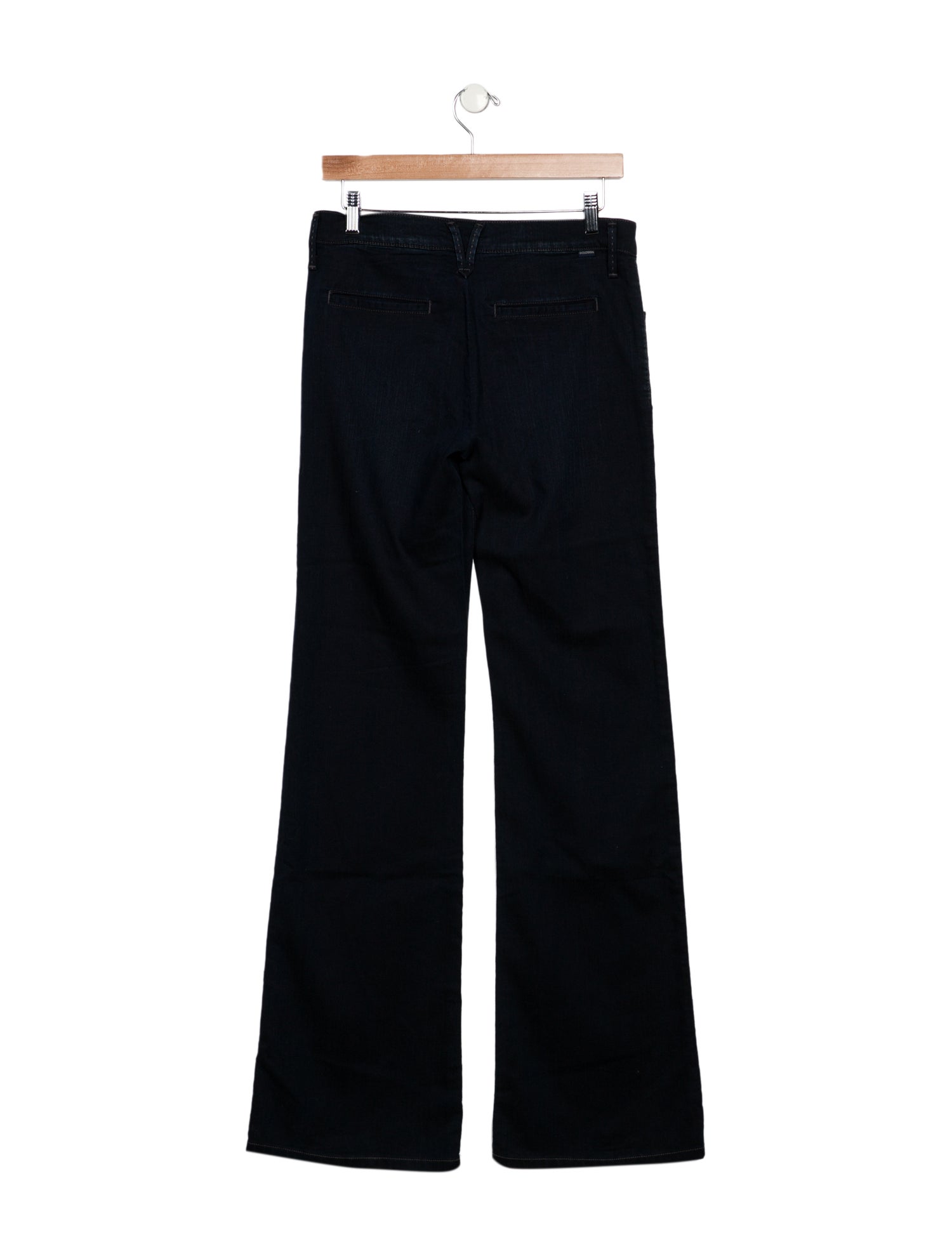 GoldSign Mid-Rise Wide Leg Jeans