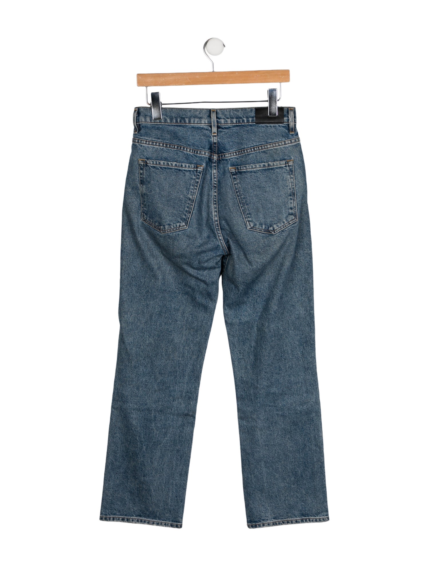 GoldSign High-Rise Straight Leg Jeans