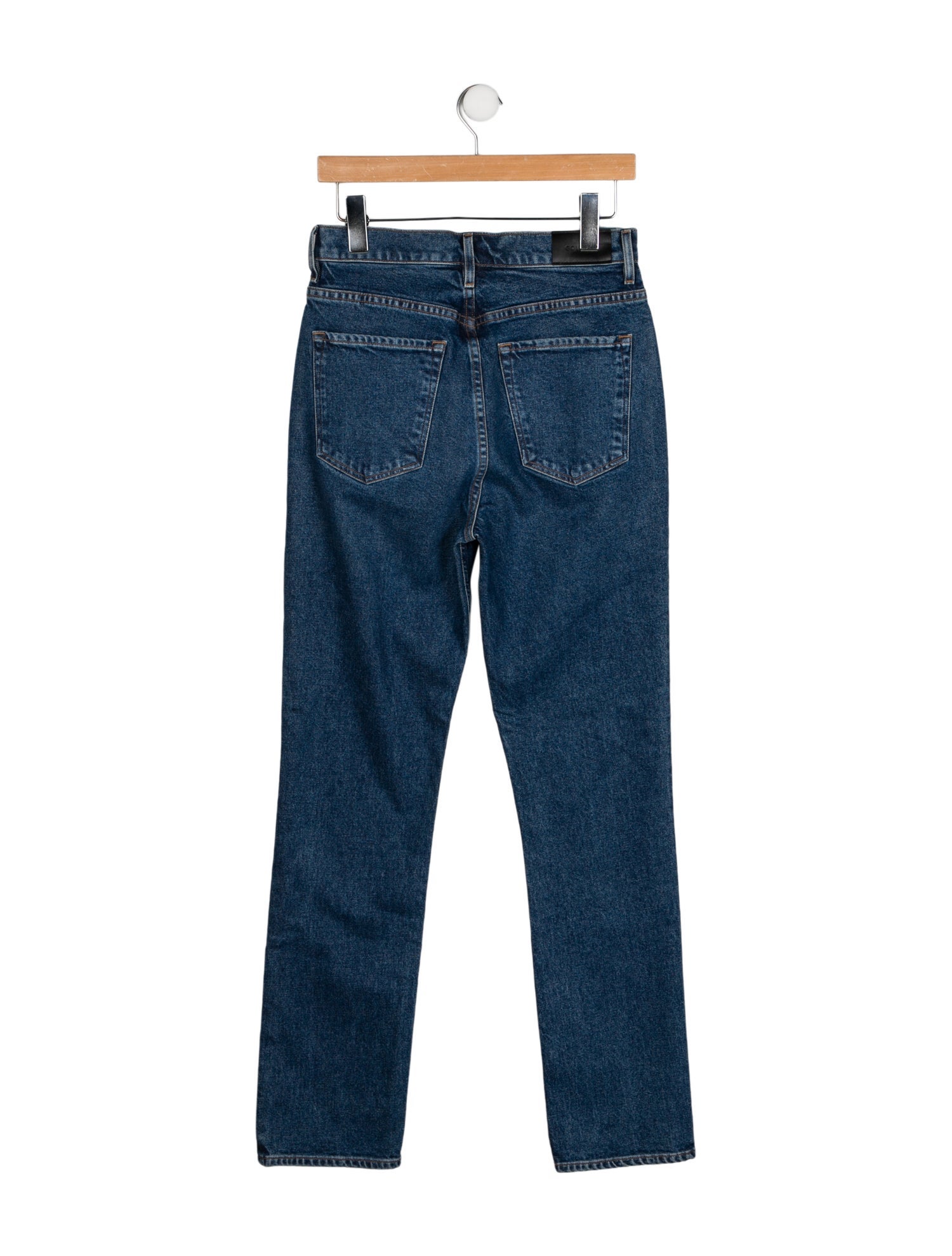 GoldSign High-Rise Straight Leg Jeans