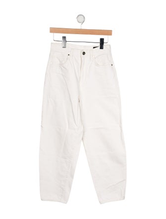 GoldSign High-Rise Straight Leg Jeans