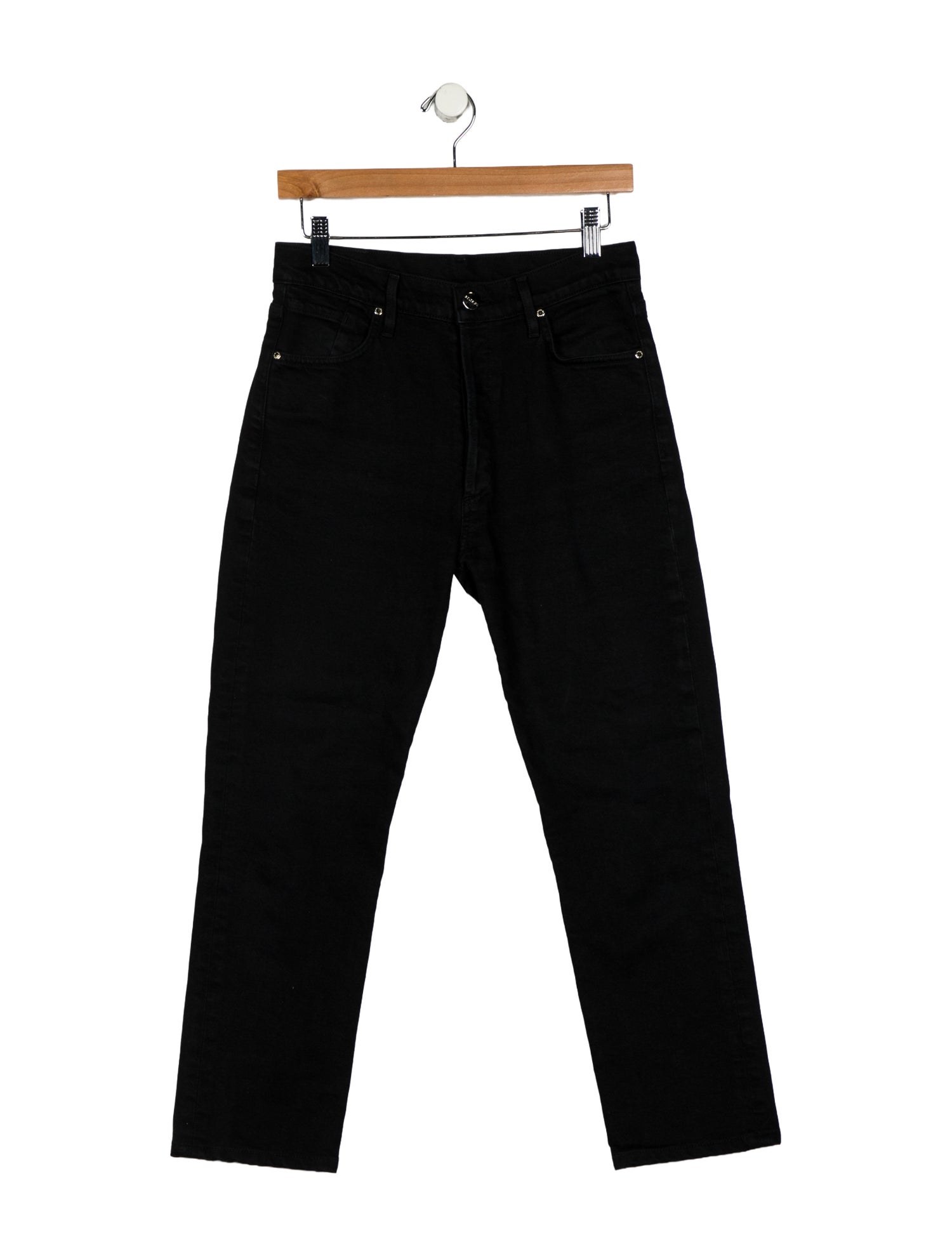 GoldSign Mid-Rise Straight Leg Jeans