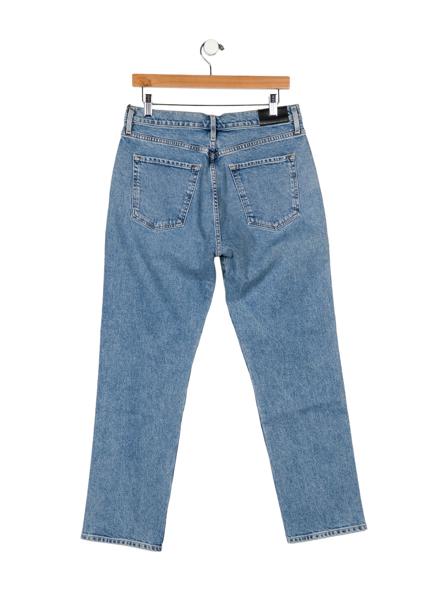 GoldSign Mid-Rise Straight Leg Jeans